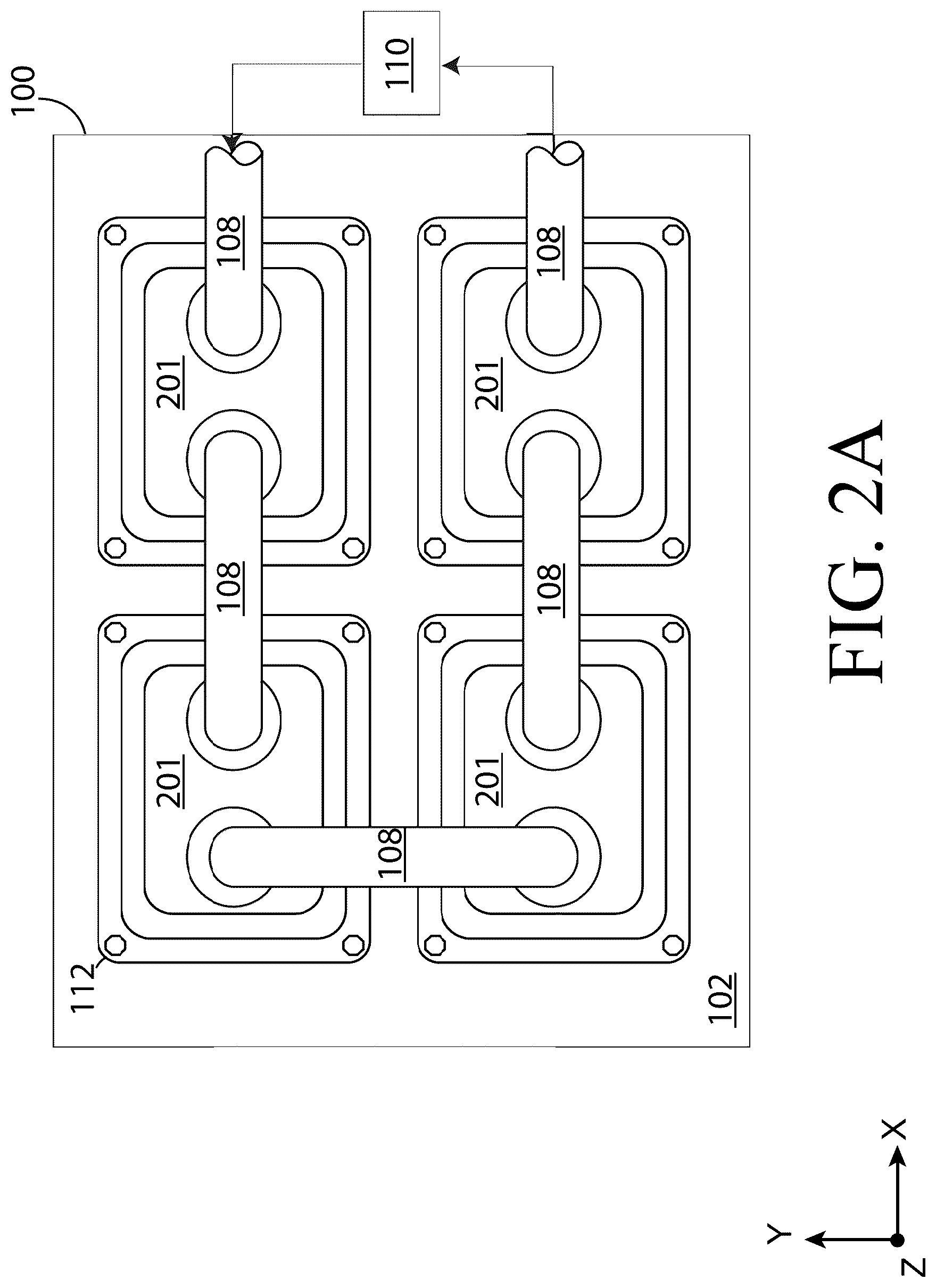 Patent US12322677 Figure 2 – Fluid channel geometry optimizations to improve cooling efficiency
