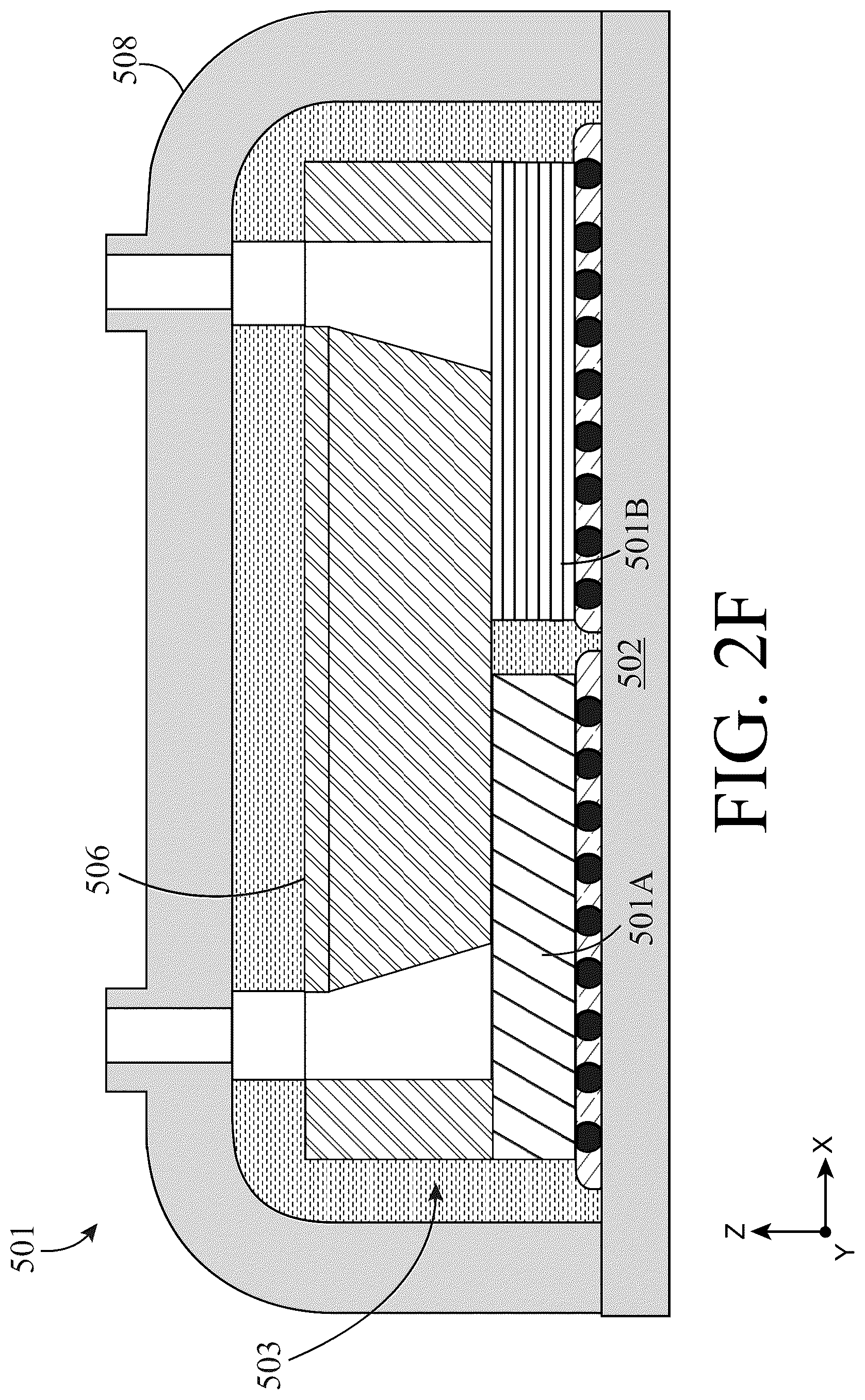 Patent US12322677 Figure 7 – Fluid channel geometry optimizations to improve cooling efficiency