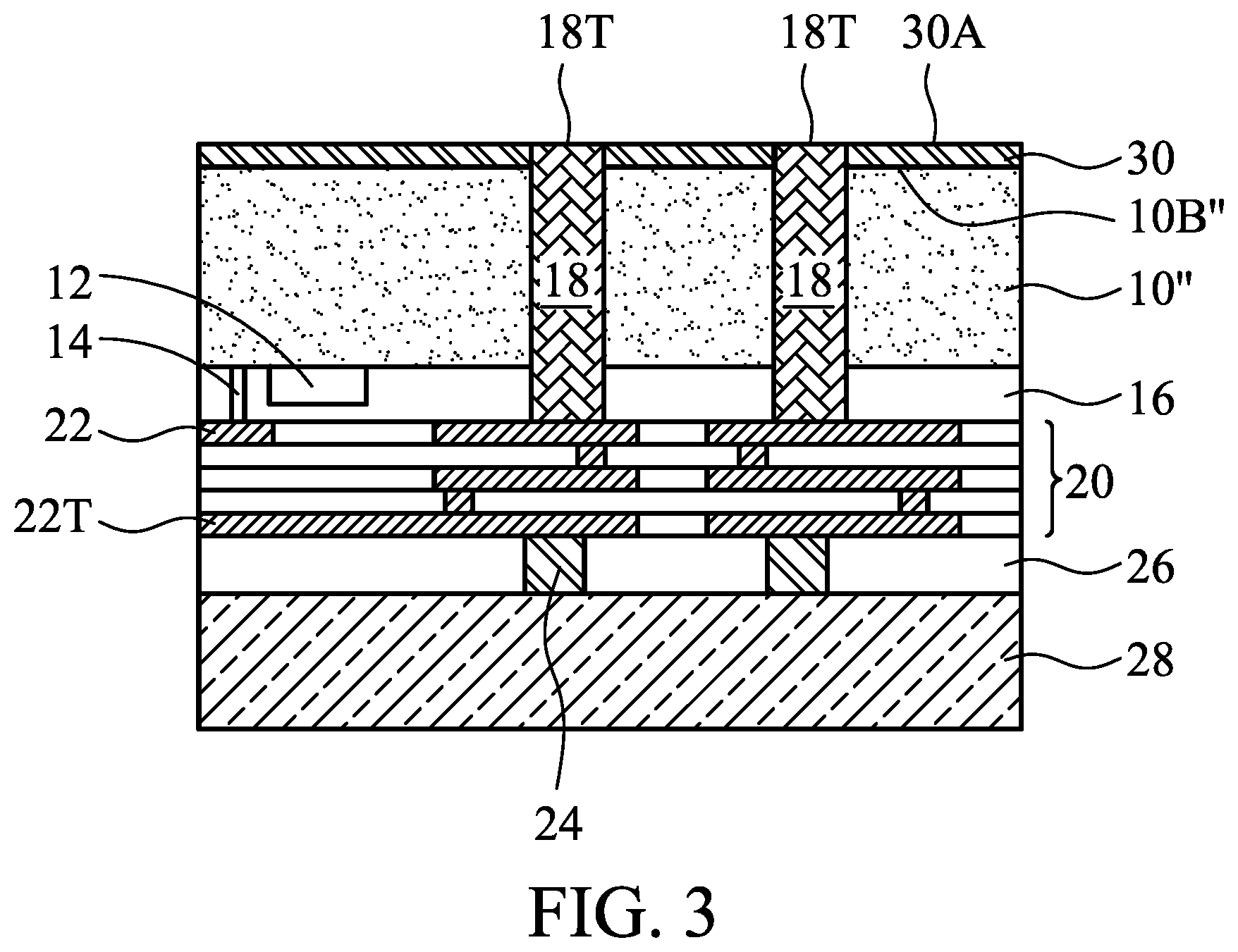 Patent US12322680 Figure 2 – Semiconductor device having backside interconnect structure on through substrate via