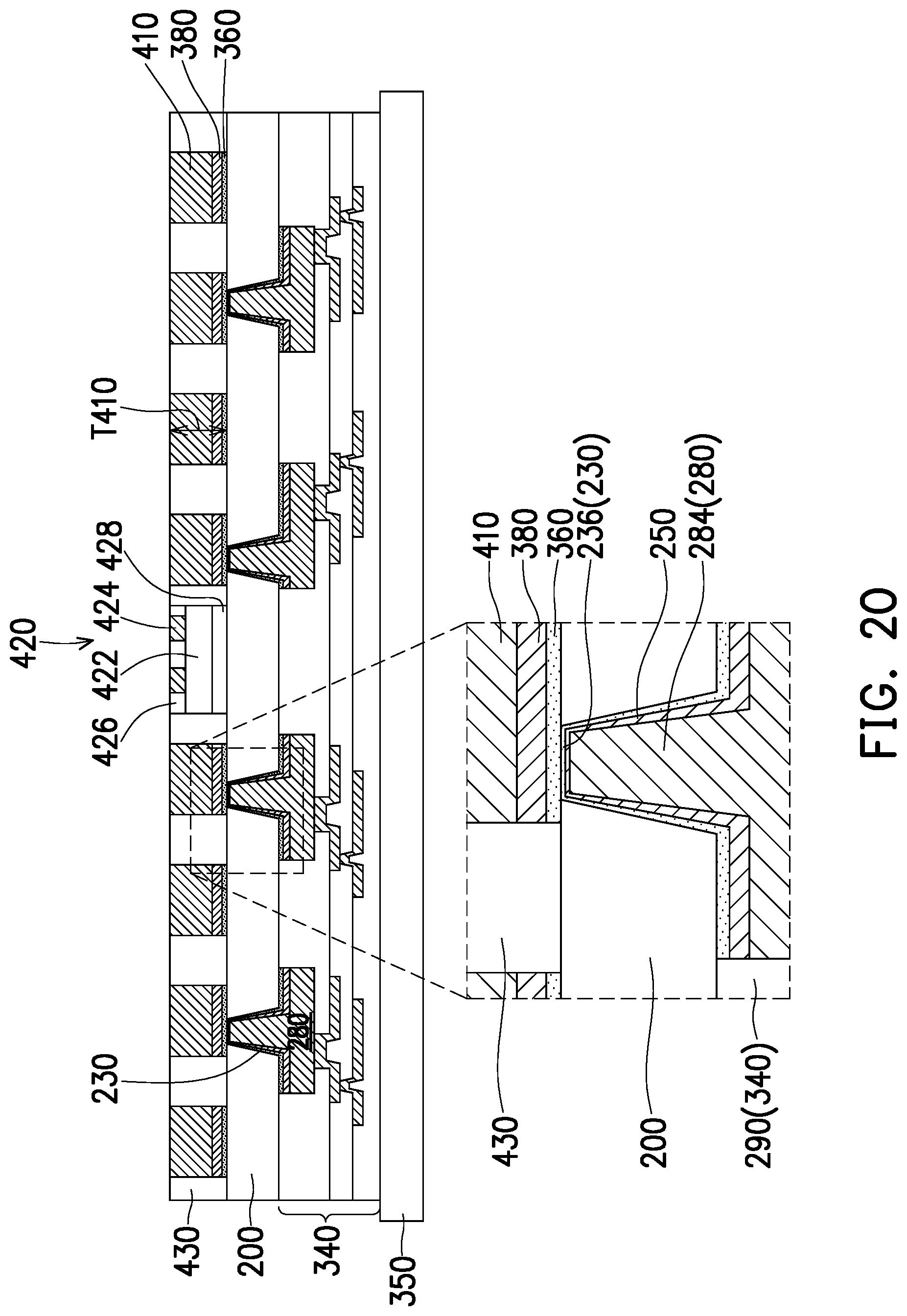 Patent US12322682 Figure 16 – Semiconductor package having composite seed-barrier layer and method of forming the same