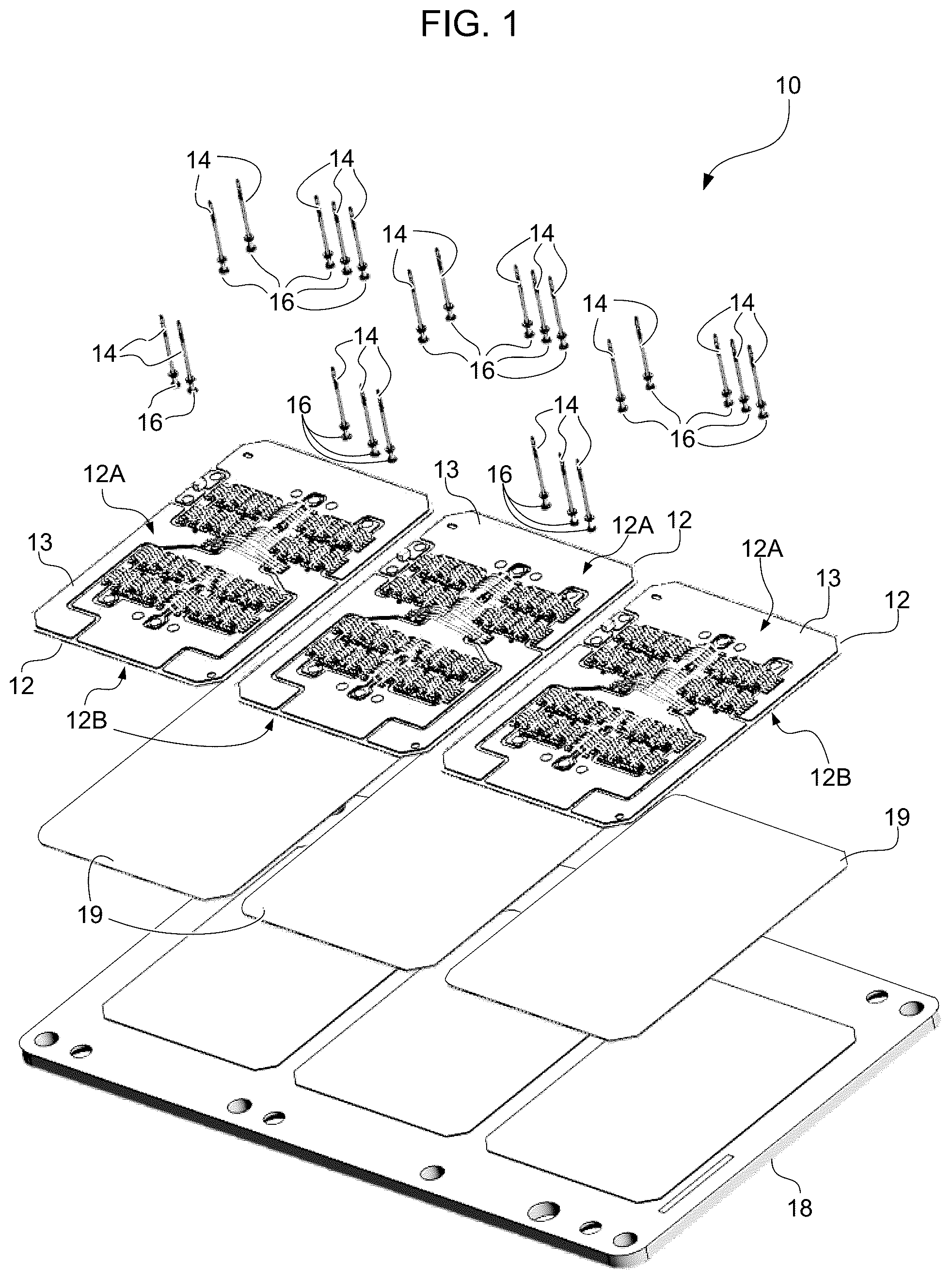 Patent US12322684 Figure 1 – Method of manufacturing electronic devices and corresponding electronic device