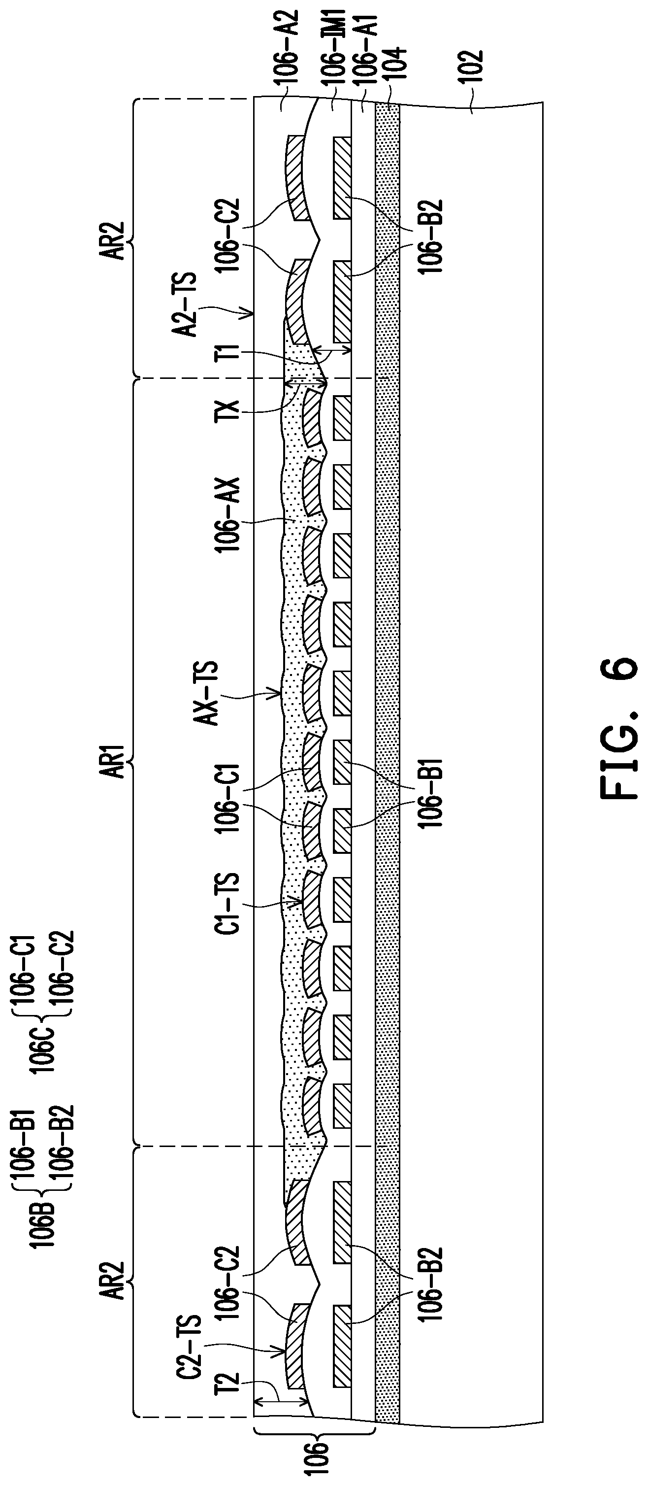 Patent US12322688 Figure 5 – Package structure including auxiliary dielectric portion