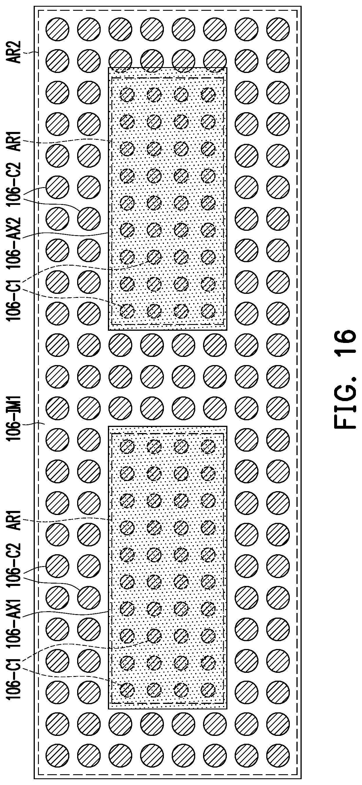 Patent US12322688 Figure 15 – Package structure including auxiliary dielectric portion
