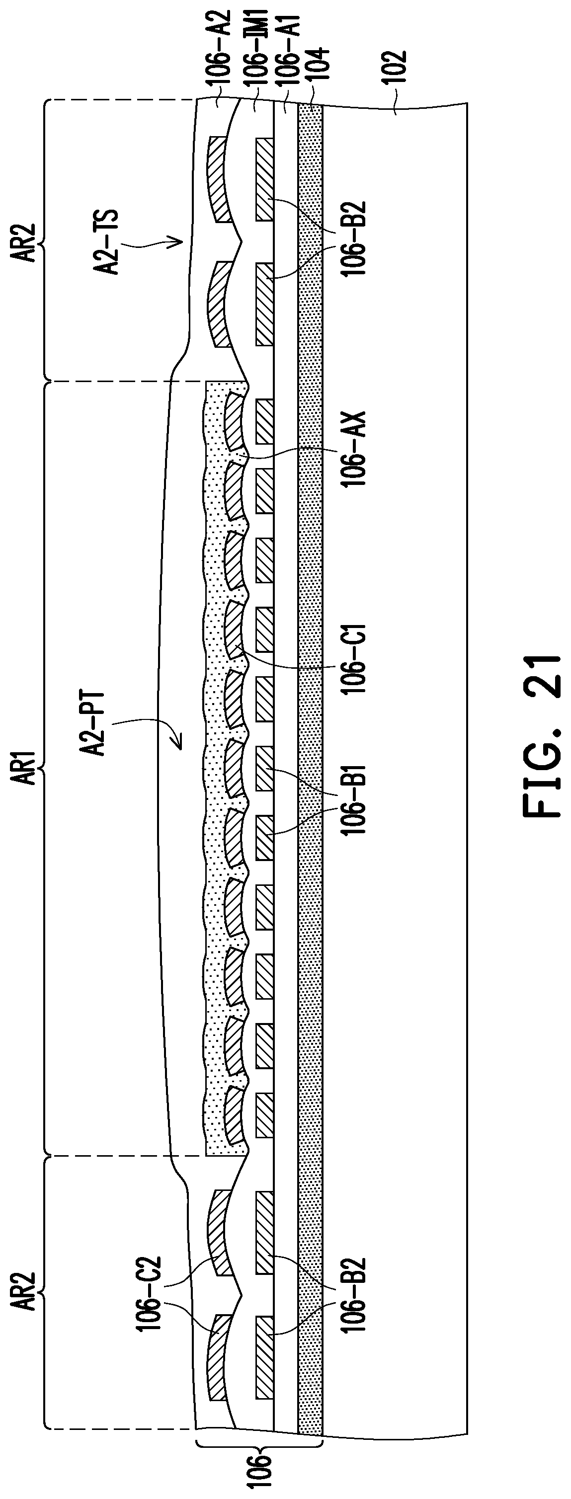 Patent US12322688 Figure 20 – Package structure including auxiliary dielectric portion