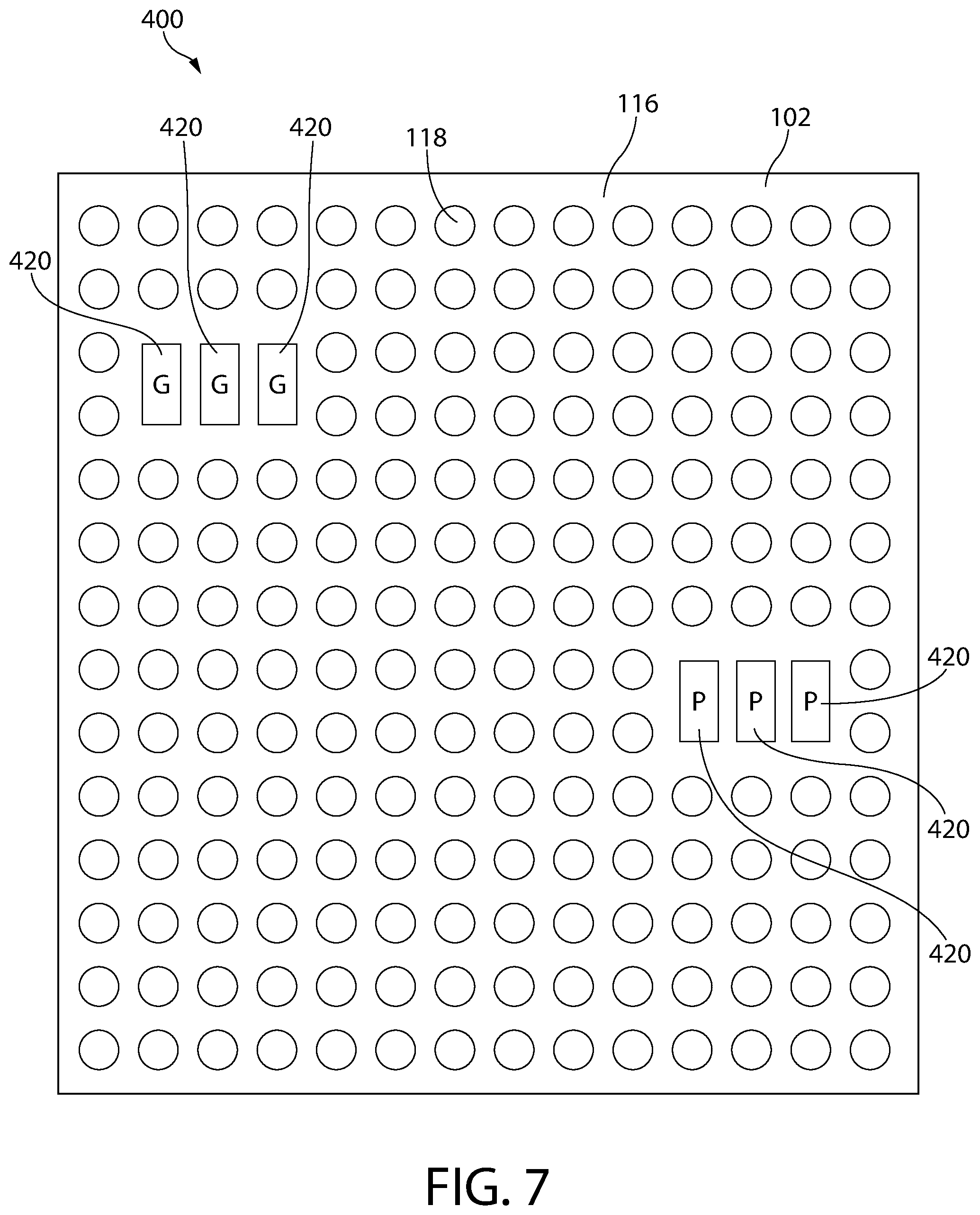 Patent US12322689 Figure 6 – Semiconductor device package with combined contacts
