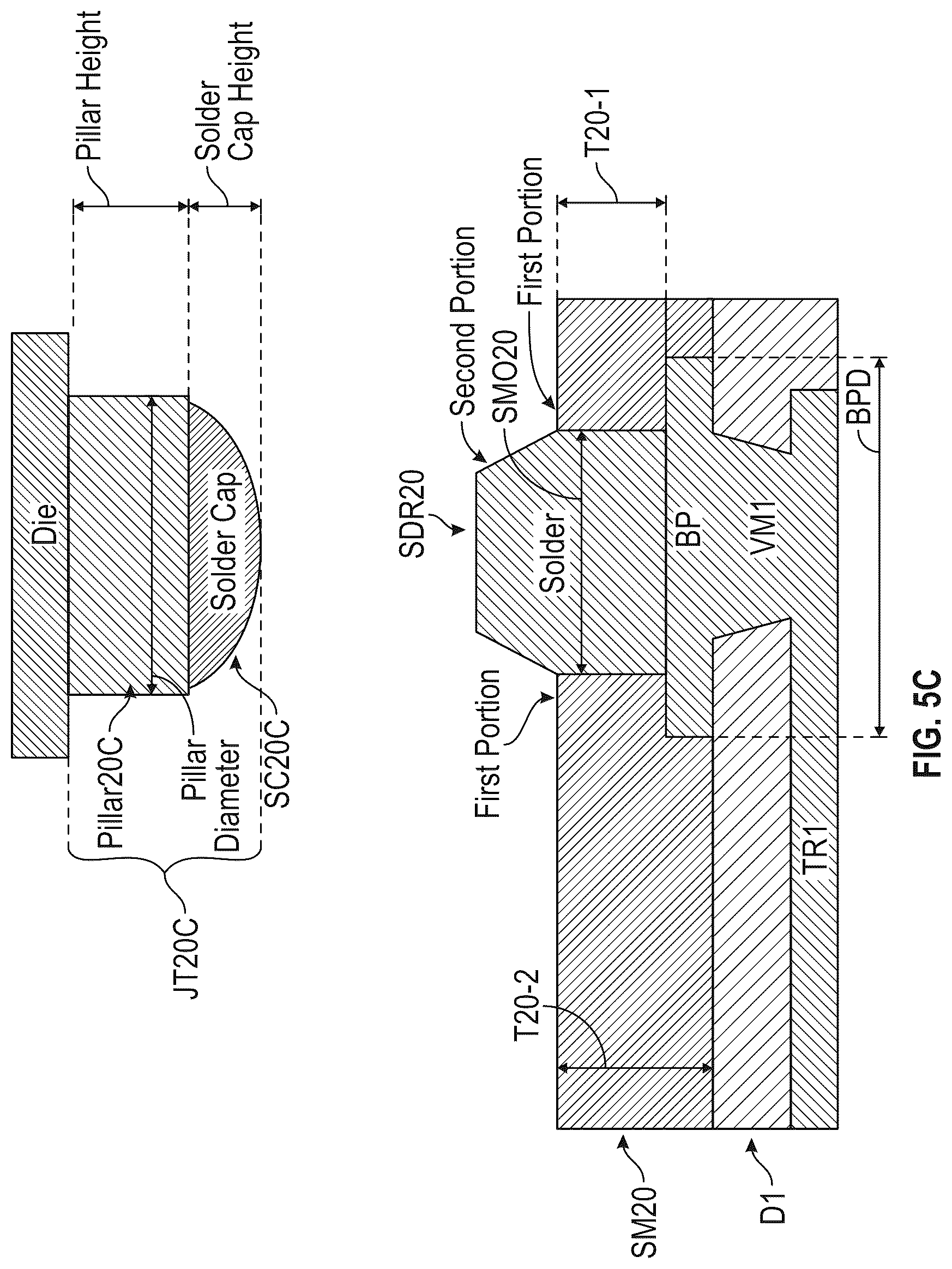 Patent US12322690 Figure 8 – Circuit packages and fabrication methods using bond-on-pad (BoP) substrate technology