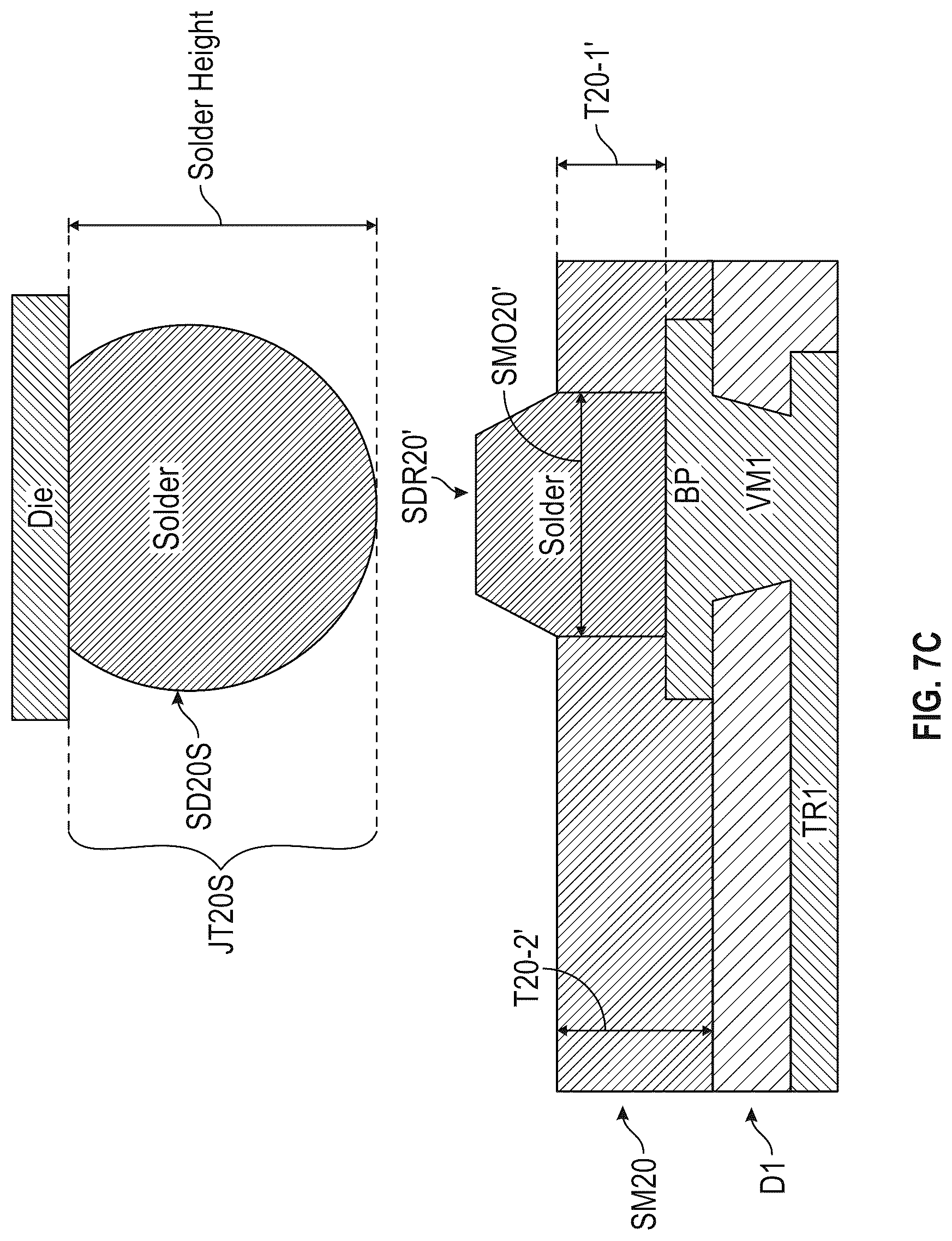 Patent US12322690 Figure 11 – Circuit packages and fabrication methods using bond-on-pad (BoP) substrate technology