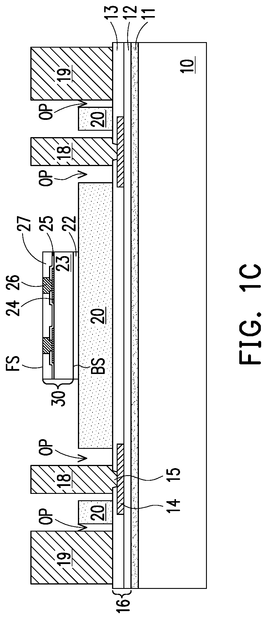 Patent US12322691 Figure 3 – Package structure and method of manufacturing the same
