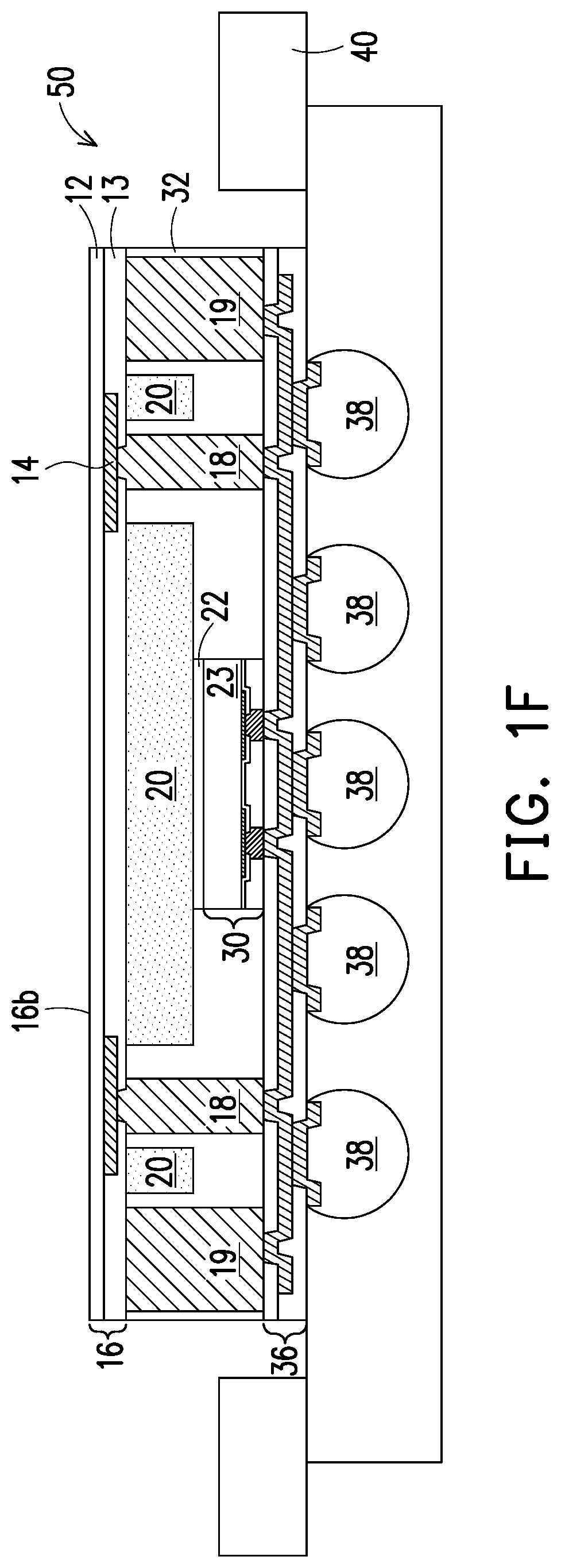 Patent US12322691 Figure 6 – Package structure and method of manufacturing the same