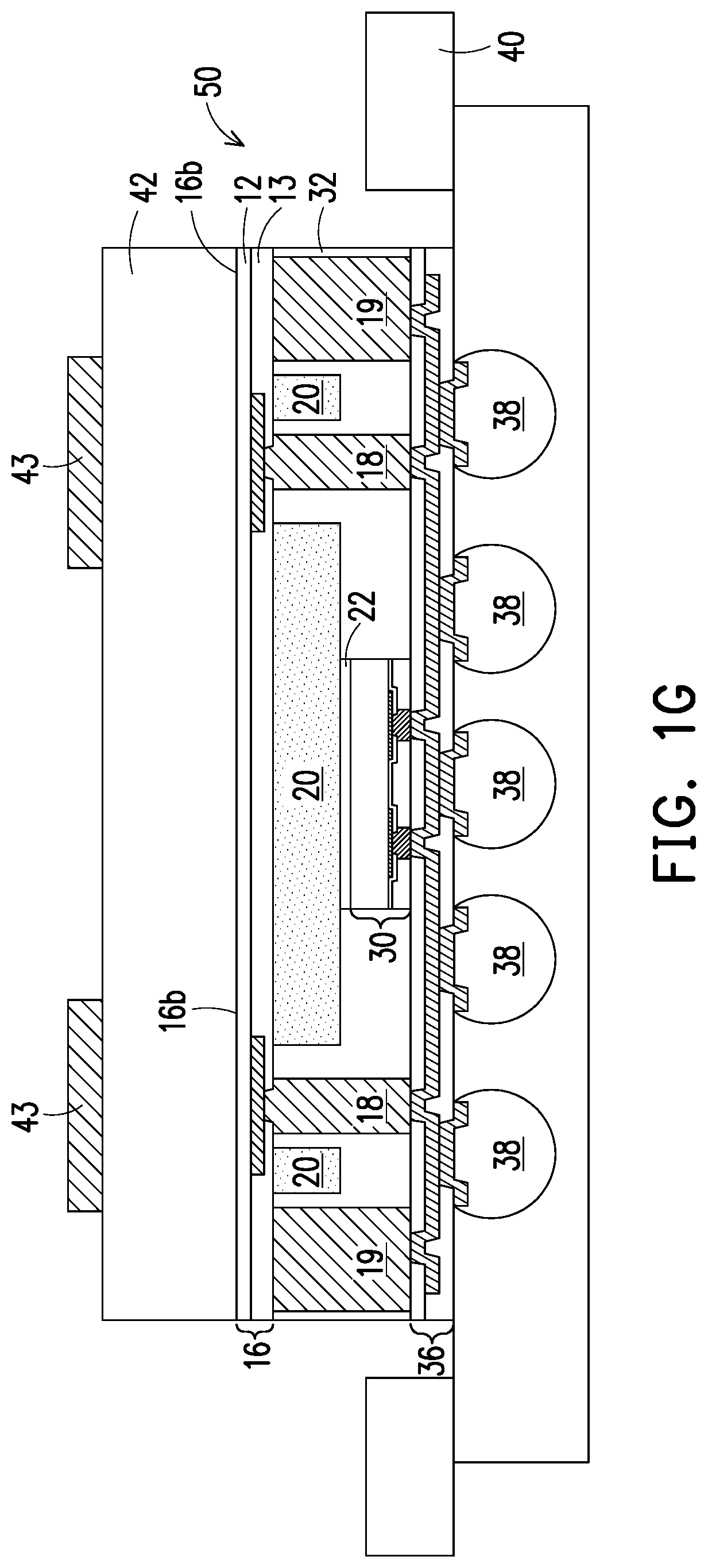 Patent US12322691 Figure 7 – Package structure and method of manufacturing the same