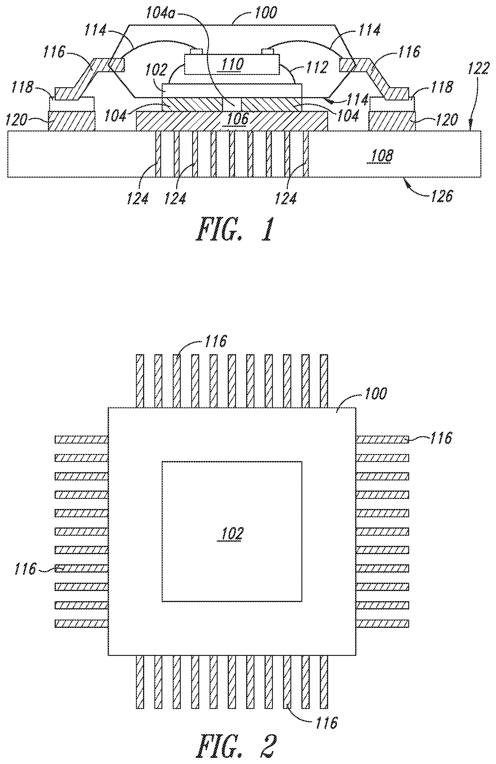 Patent US12322692 Figure 1 – Solder mask for thermal pad of a printed circuit board to provide reliable solder contact to an integrated circuit