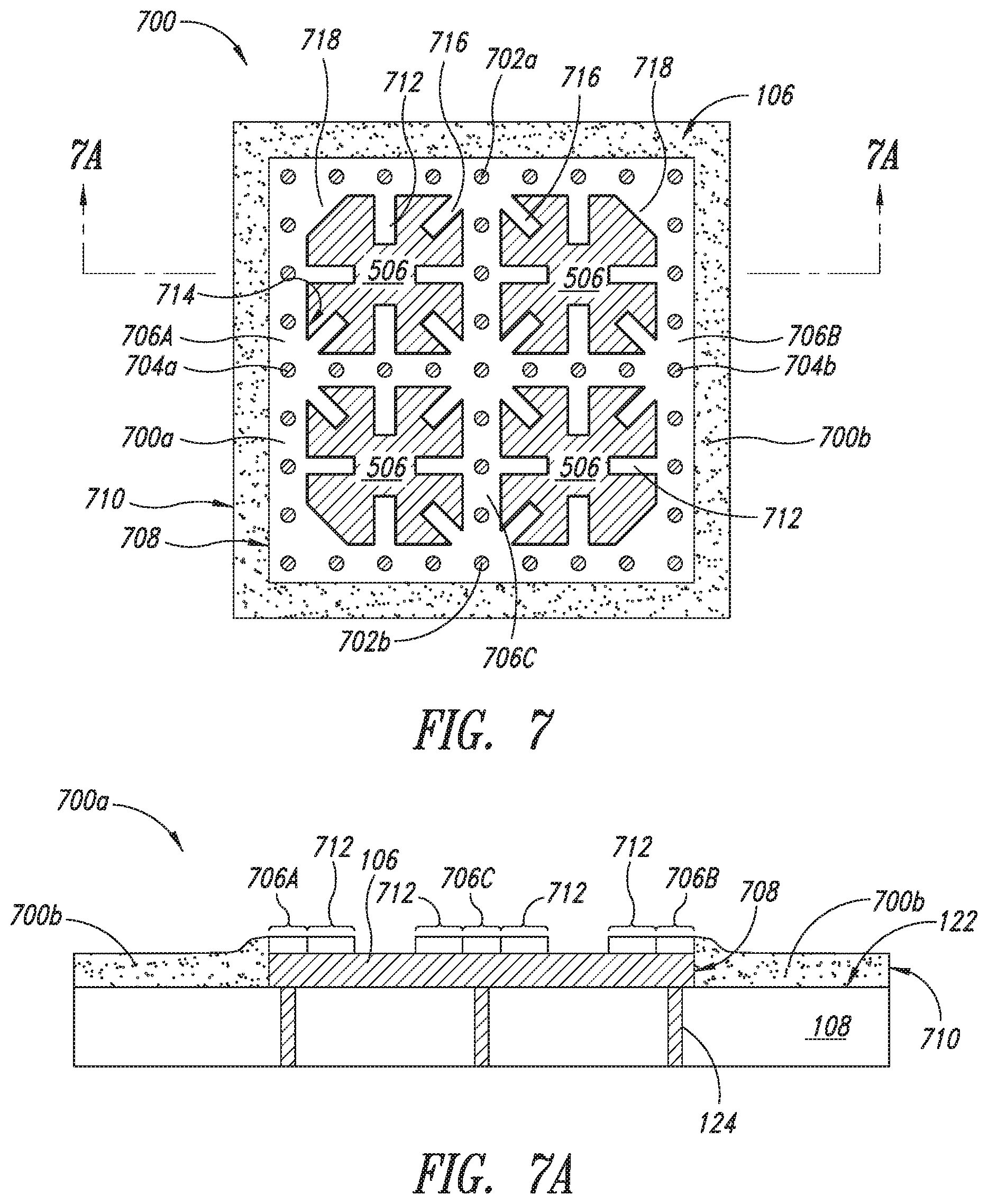 Patent US12322692 Figure 6 – Solder mask for thermal pad of a printed circuit board to provide reliable solder contact to an integrated circuit