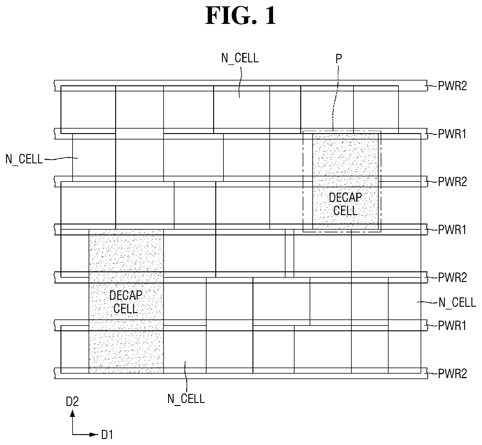 Patent US12322693 Figure 1 – Integrated circuit