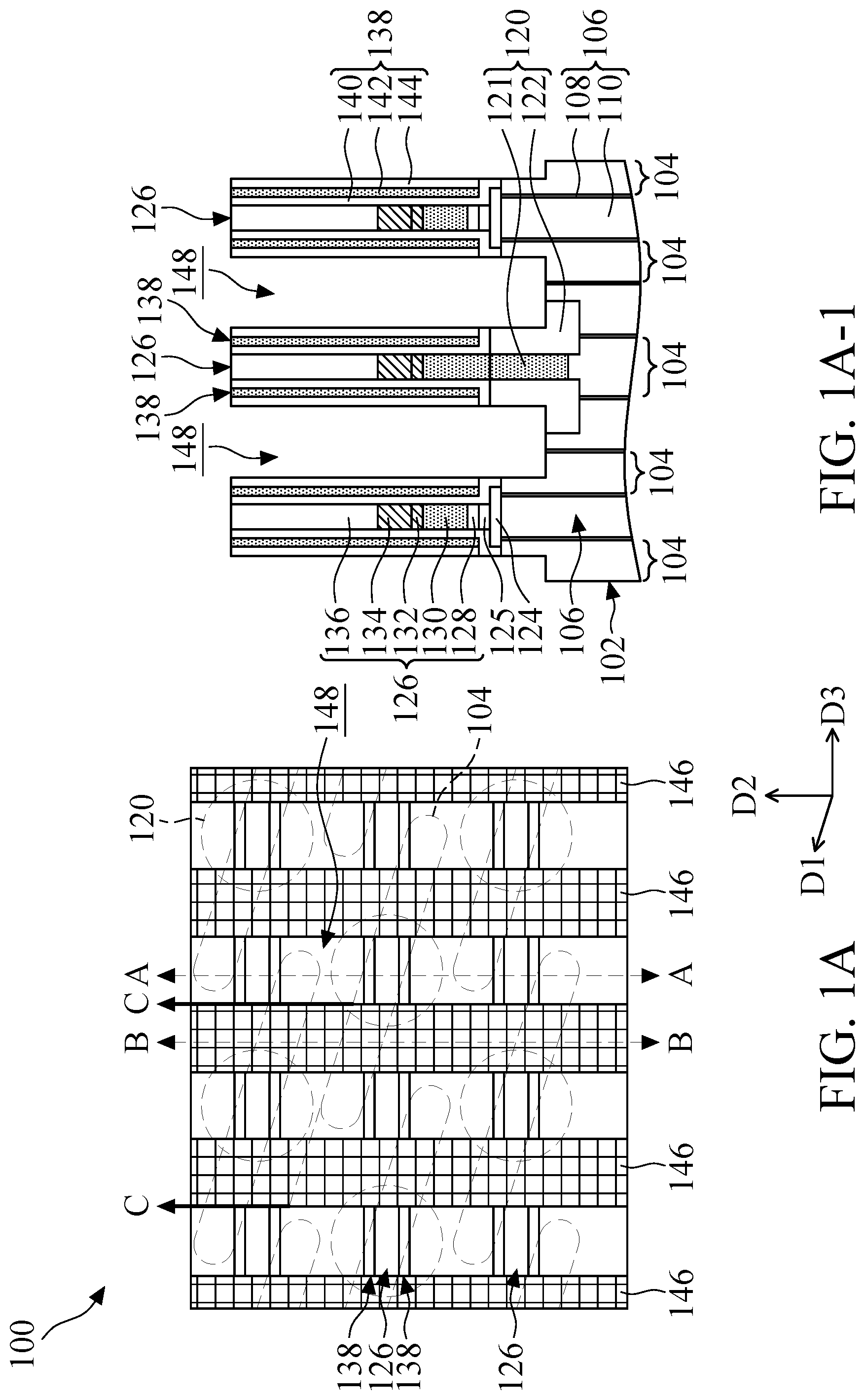 Patent US12322698 — Semiconductor memory structure and method for forming the same — Figure 1
