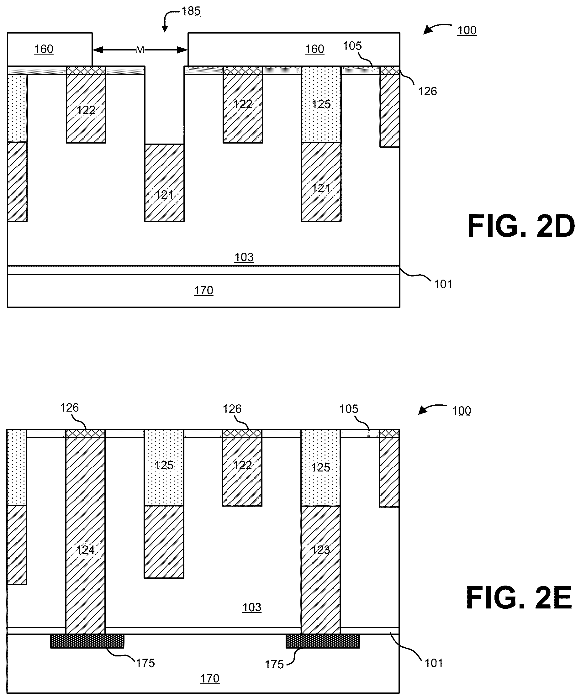 Patent US12322699 Figure 3 – Method of forming high density, high shorting margin, and low capacitance interconnects by alternating recessed trenches