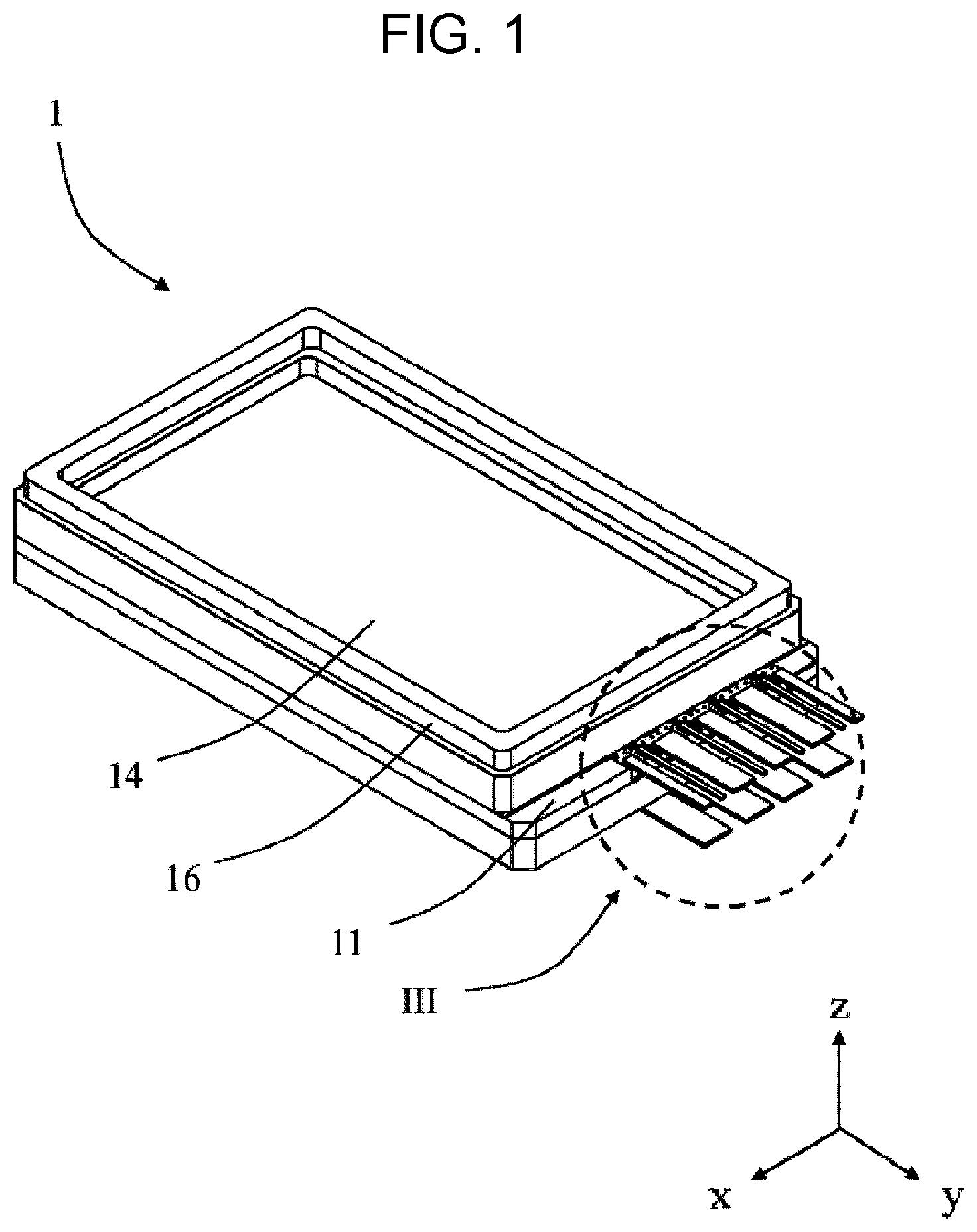 Patent US12322700 Figure 1 – Wiring base and electronic device