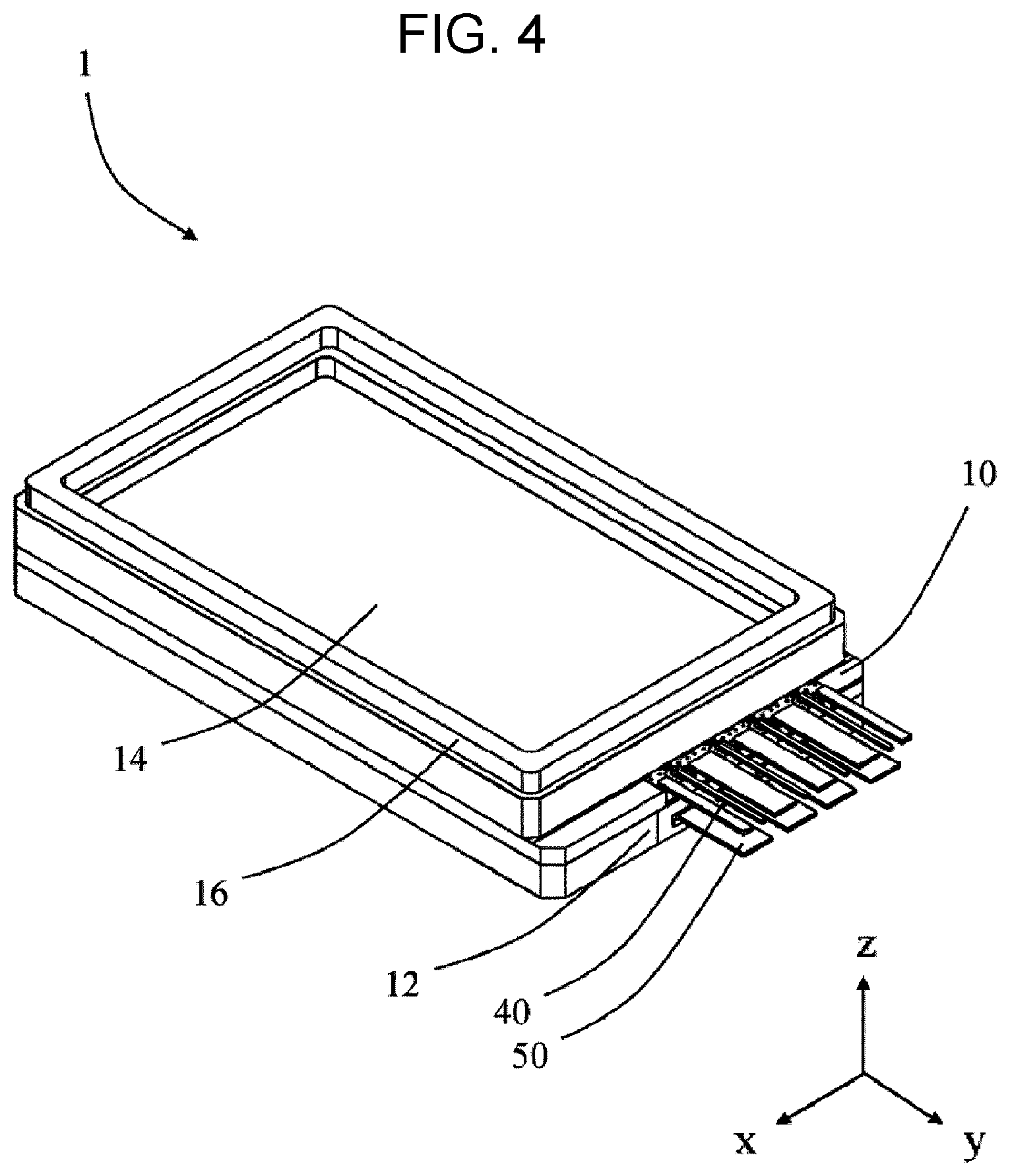 Patent US12322700 Figure 4 – Wiring base and electronic device