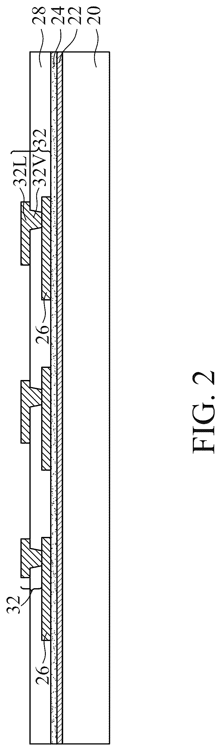 Patent US12322703 Figure 2 – Eccentric via structures for stress reduction