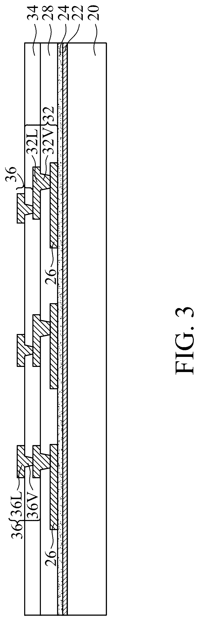 Patent US12322703 Figure 3 – Eccentric via structures for stress reduction
