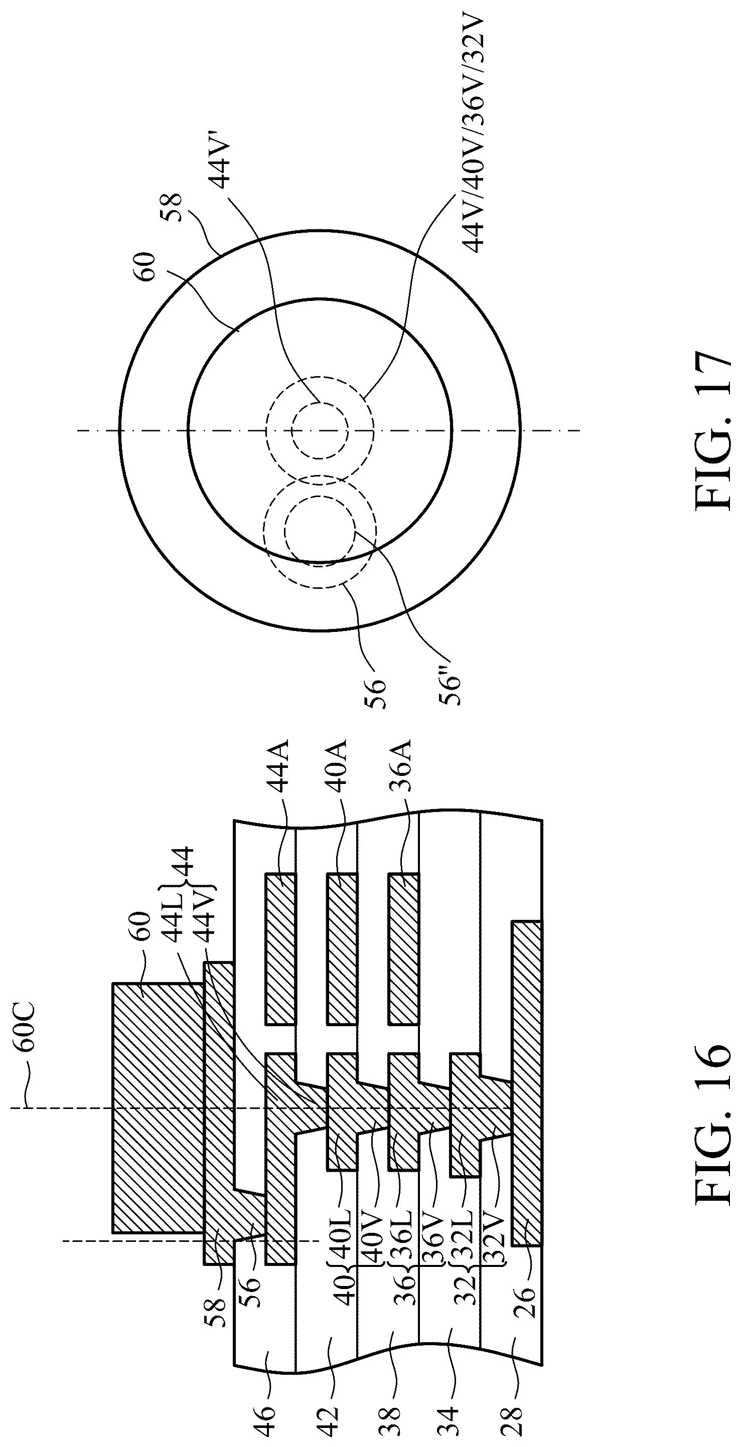 Patent US12322703 Figure 15 – Eccentric via structures for stress reduction
