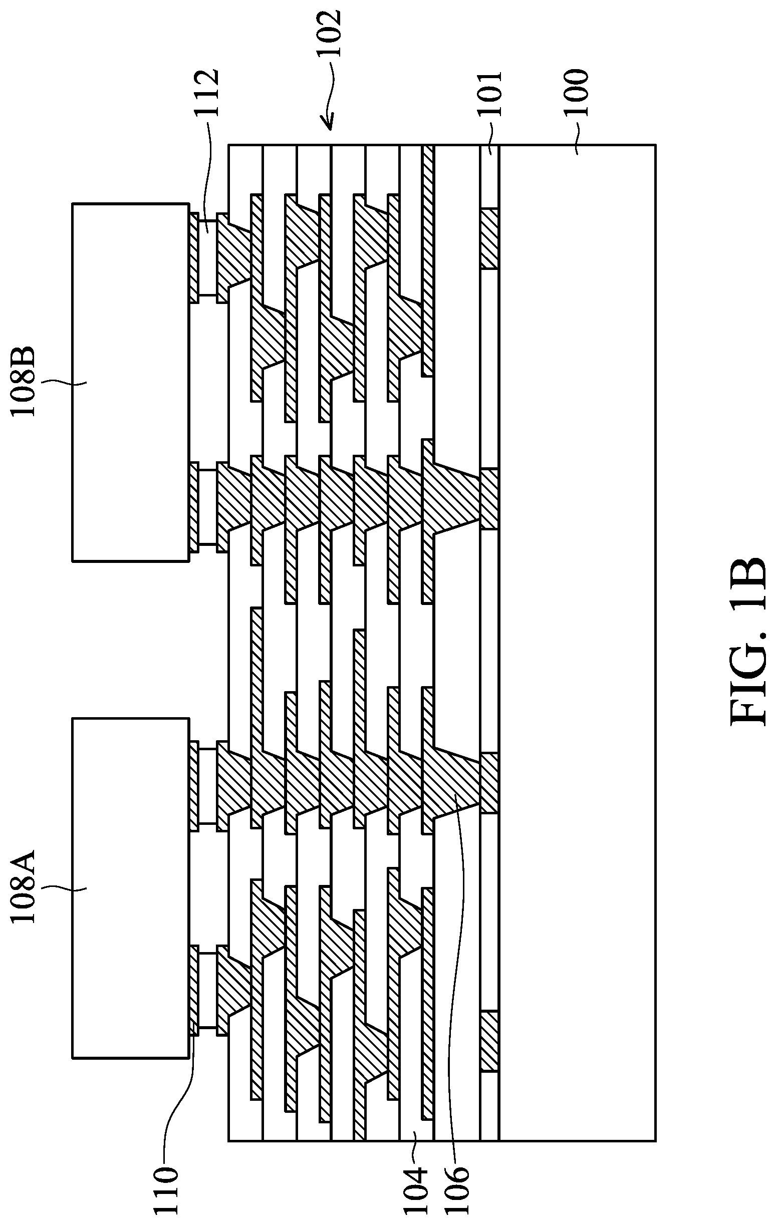 Patent US12322704 Figure 2 – Package structure with underfill