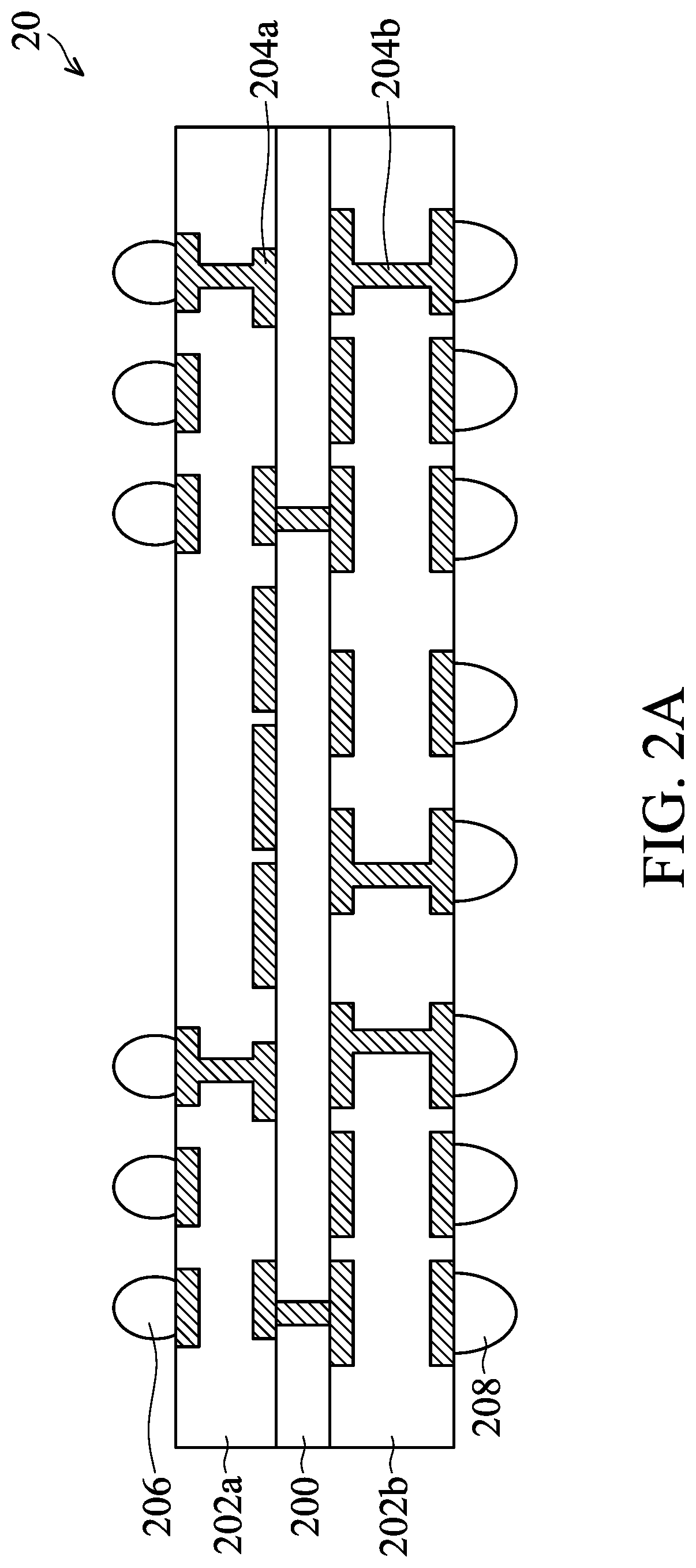Patent US12322704 Figure 7 – Package structure with underfill