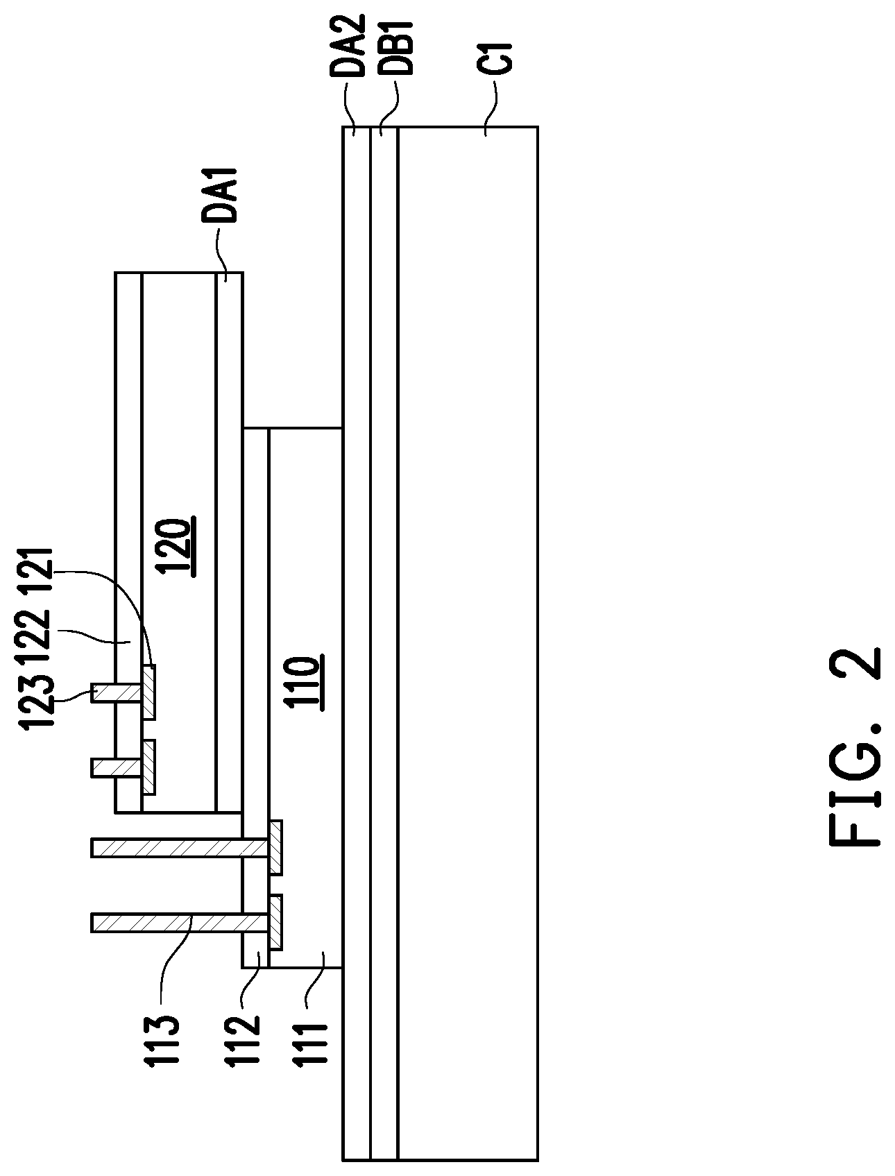 Patent US12322705 Figure 2 – Chip package and manufacturing method thereof
