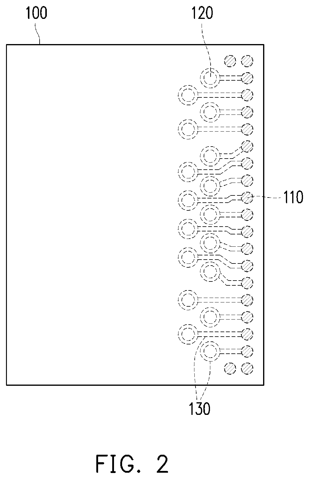 Patent US12322706 Figure 2 – Chip package and method of forming the same