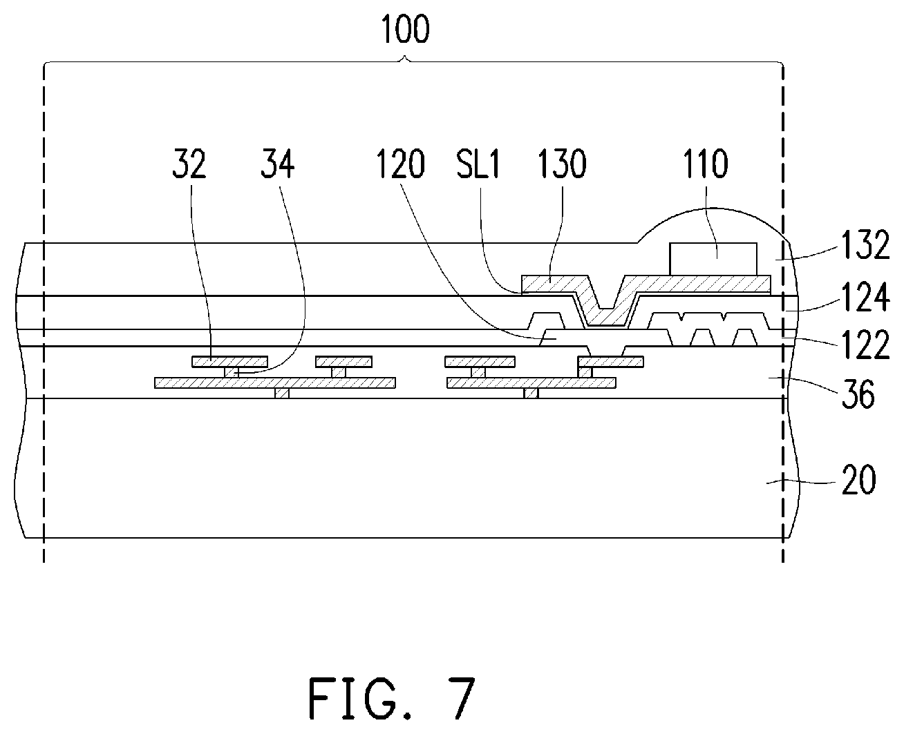 Patent US12322706 Figure 5 – Chip package and method of forming the same