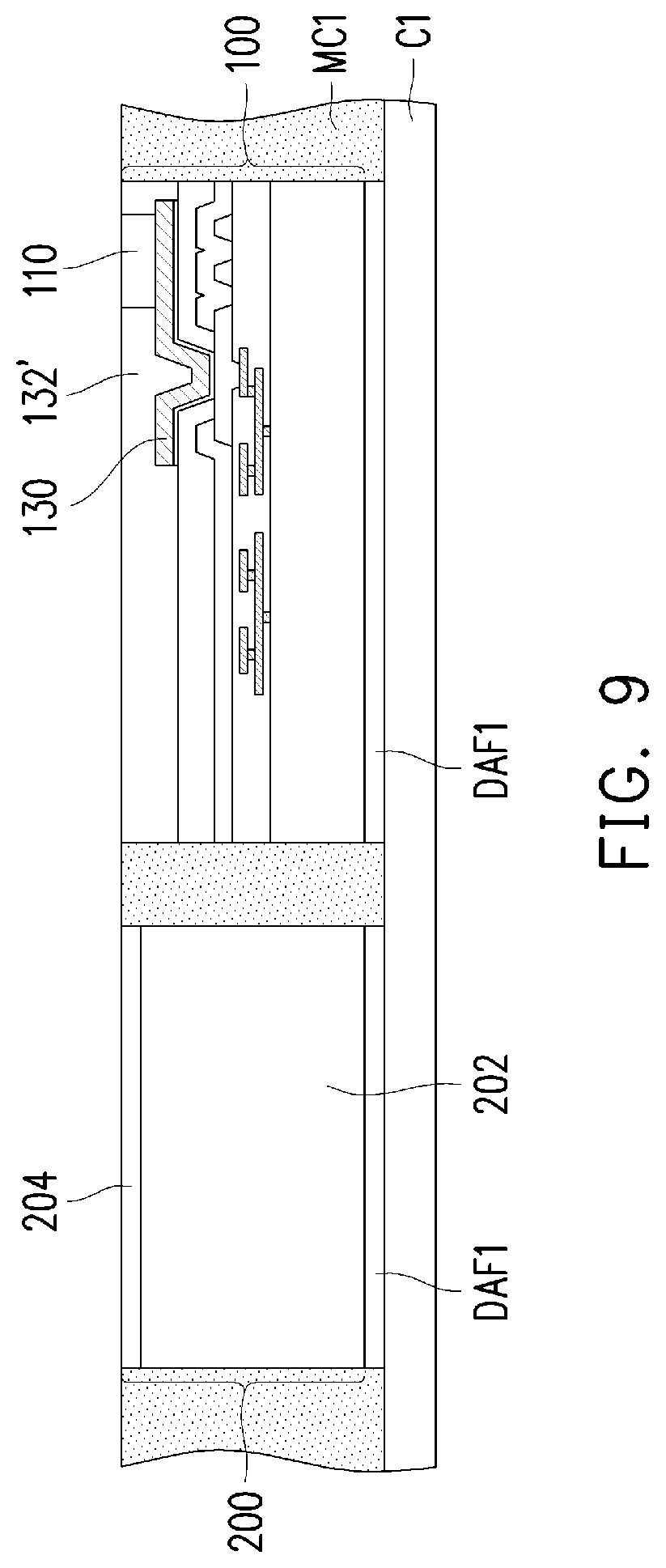 Patent US12322706 Figure 7 – Chip package and method of forming the same