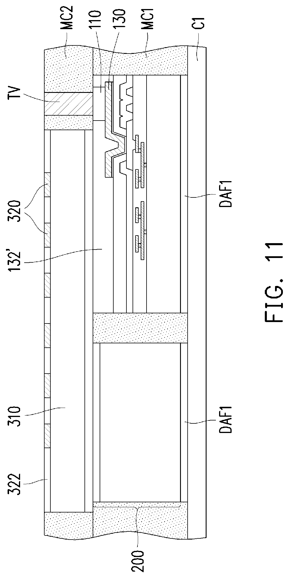Patent US12322706 Figure 9 – Chip package and method of forming the same