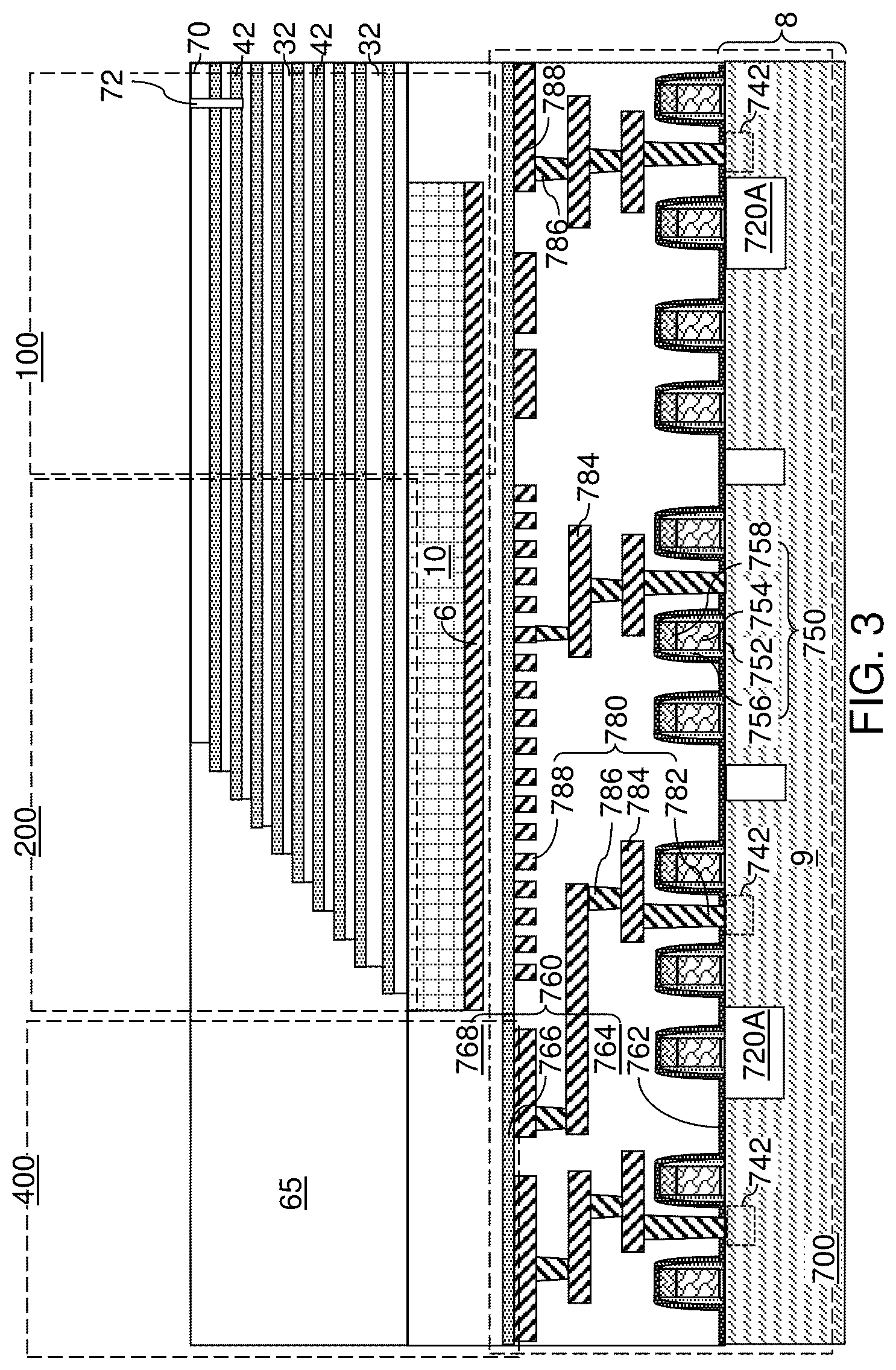 Patent US12322710 Figure 5 – Three-dimensional memory device with finned support pillar structures and method of forming the same