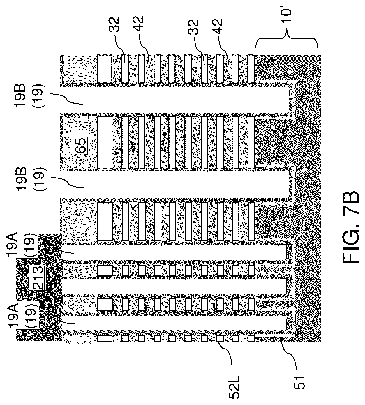 Patent US12322710 Figure 13 – Three-dimensional memory device with finned support pillar structures and method of forming the same