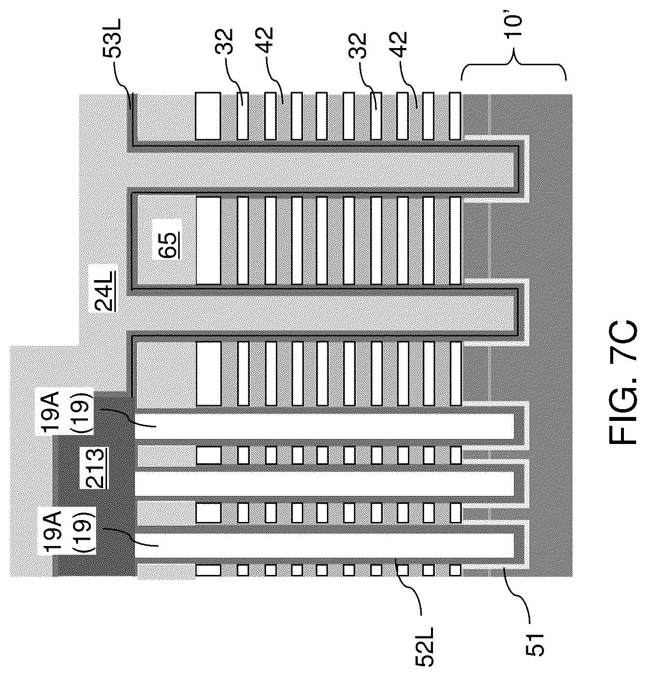 Patent US12322710 Figure 14 – Three-dimensional memory device with finned support pillar structures and method of forming the same