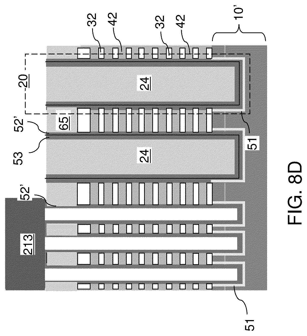 Patent US12322710 Figure 20 – Three-dimensional memory device with finned support pillar structures and method of forming the same