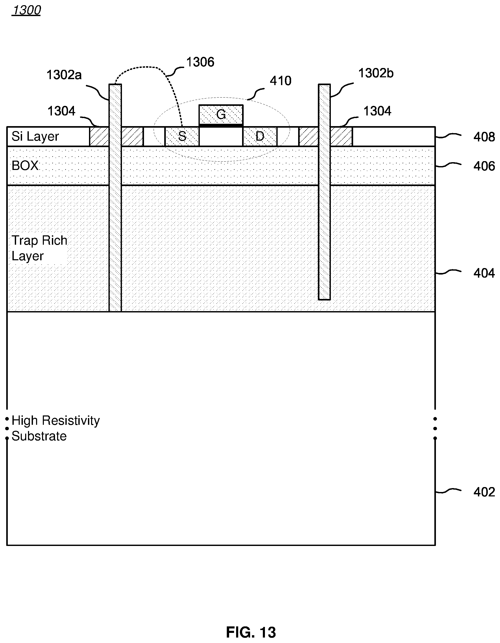 Patent US12322713 Figure 10 – Transient stabilized SOI FETs