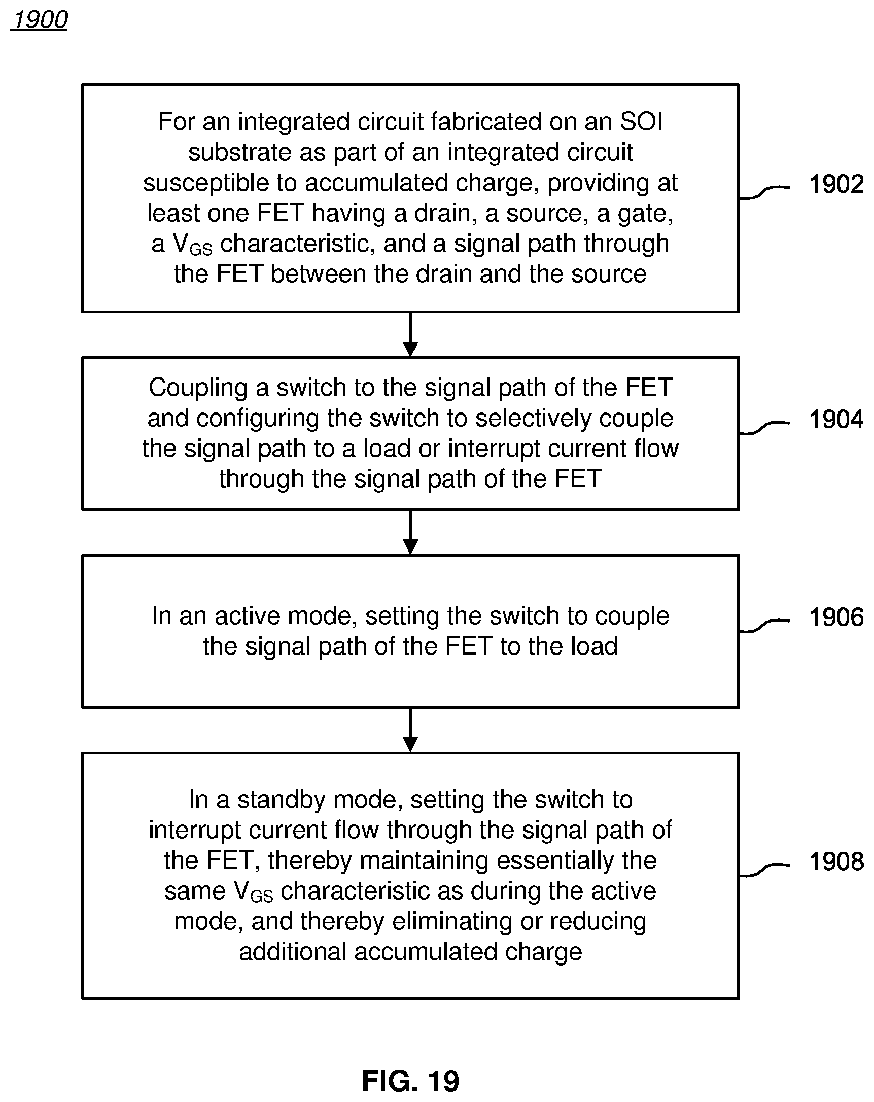 Patent US12322713 Figure 14 – Transient stabilized SOI FETs