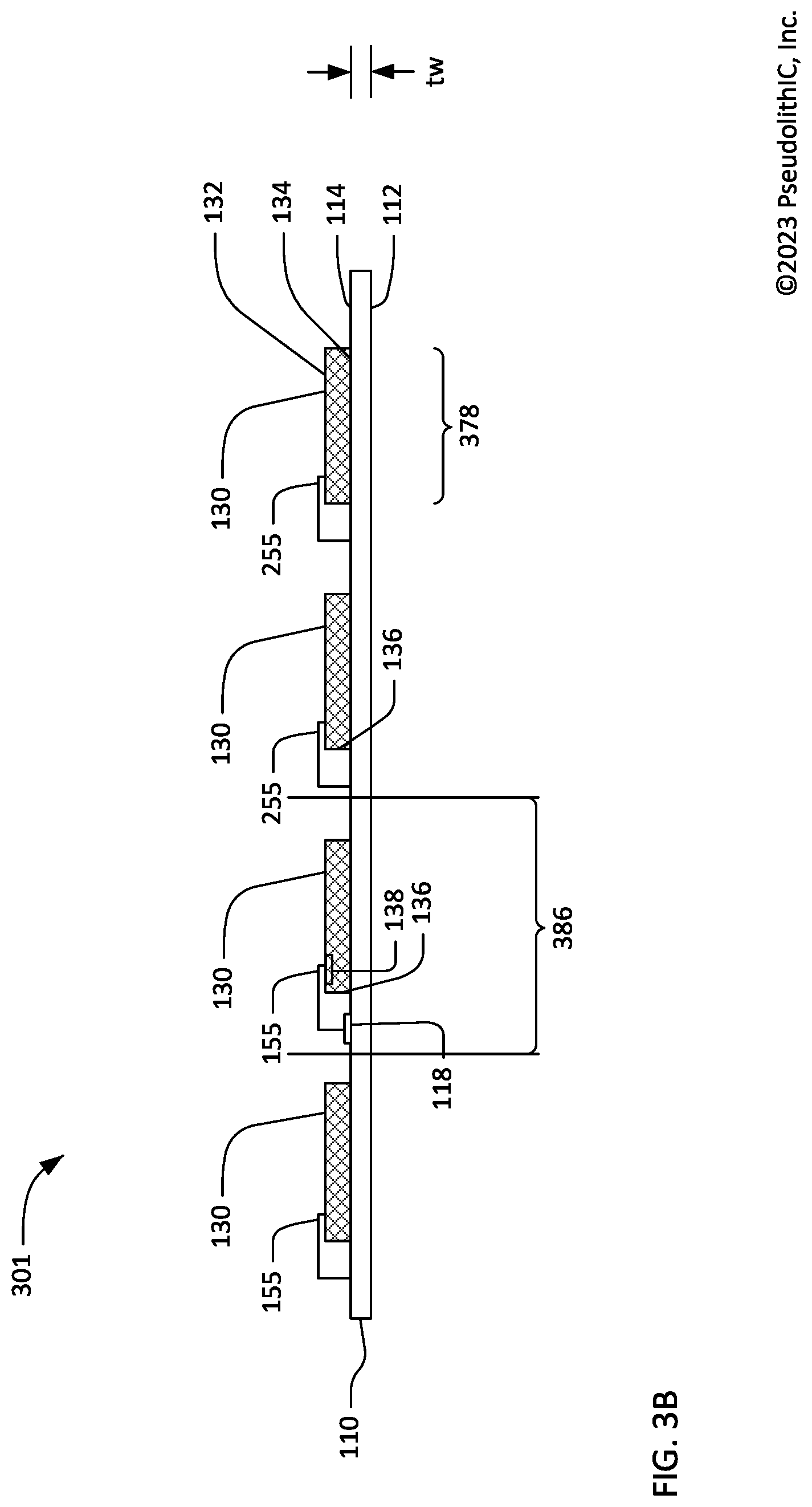 Patent US12322714 Figure 11 – Heterogeneous integration of radio frequency transistor chiplets having interconnection tuning circuits