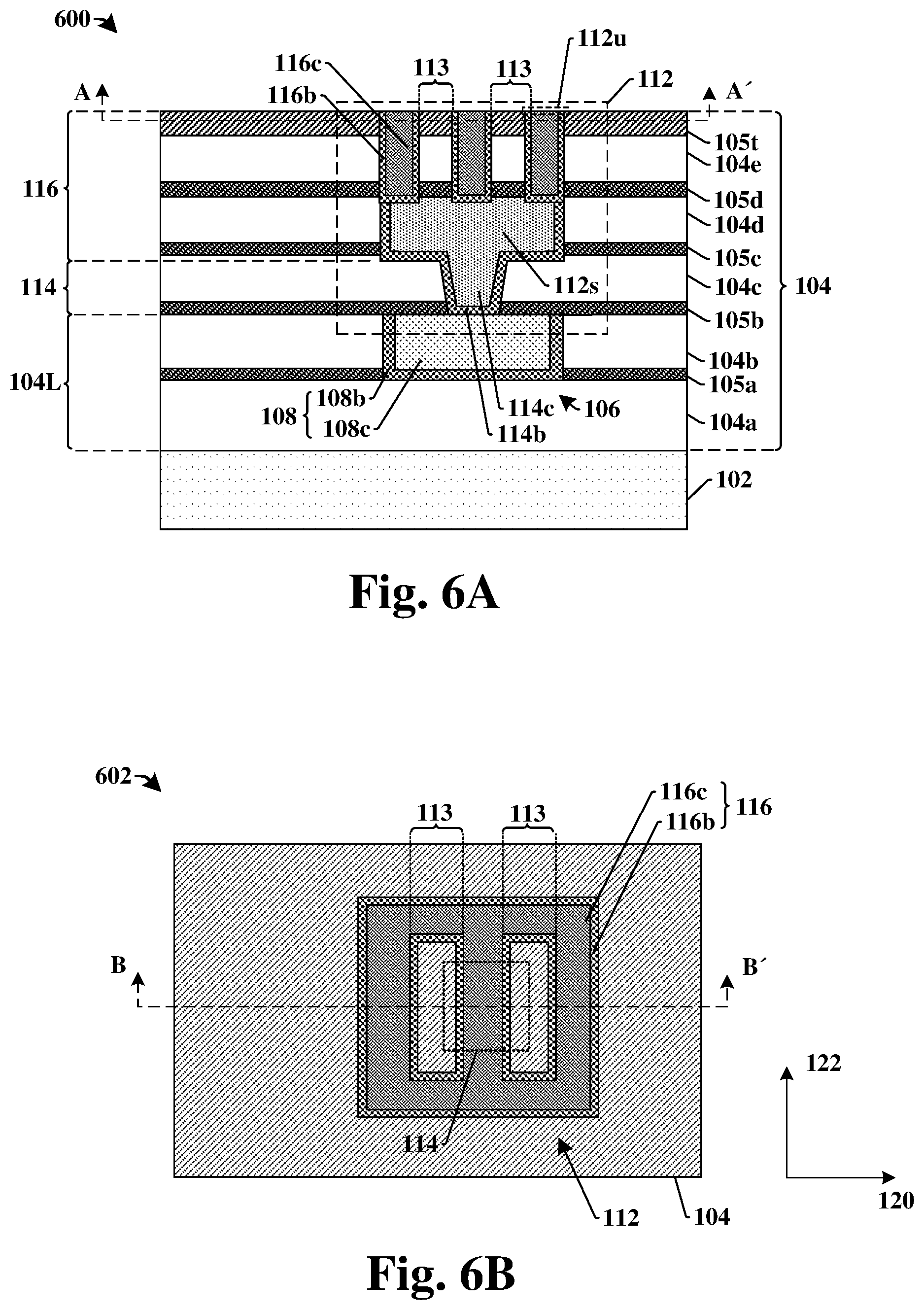 Patent US12322715 Figure 5 – Method of forming integrated chip structure having slotted bond pad in stacked wafer structure