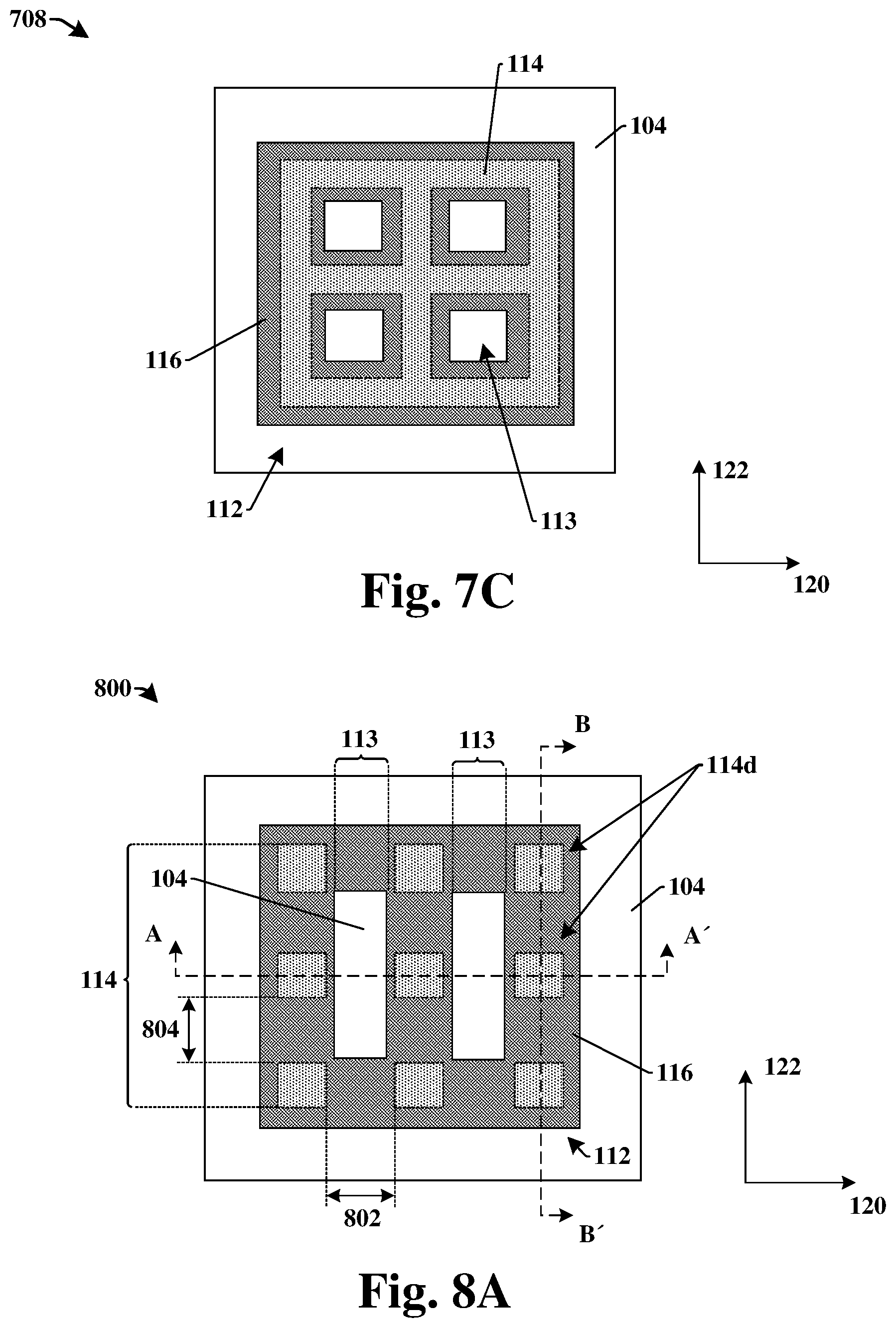 Patent US12322715 Figure 7 – Method of forming integrated chip structure having slotted bond pad in stacked wafer structure