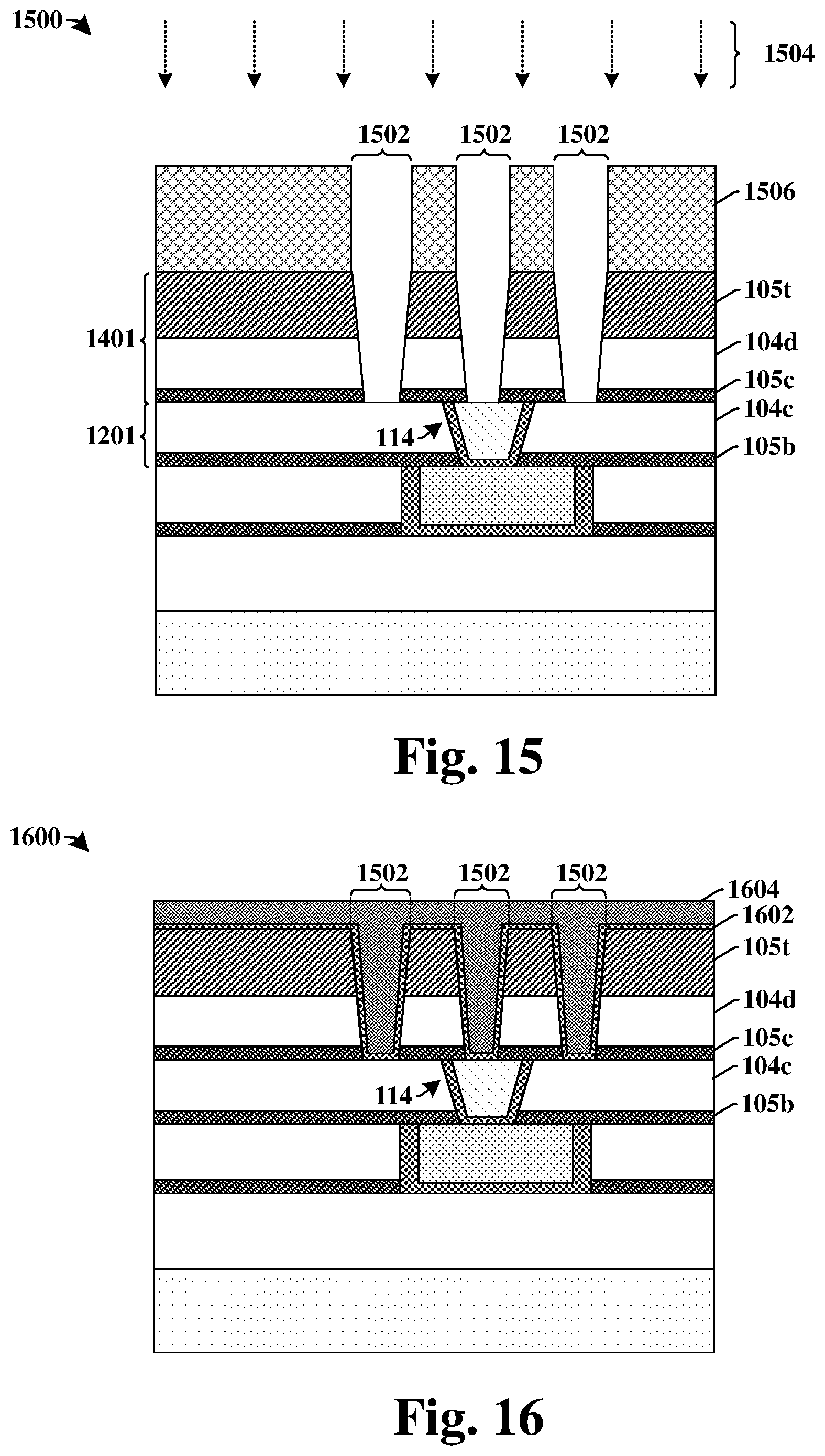 Patent US12322715 Figure 14 – Method of forming integrated chip structure having slotted bond pad in stacked wafer structure