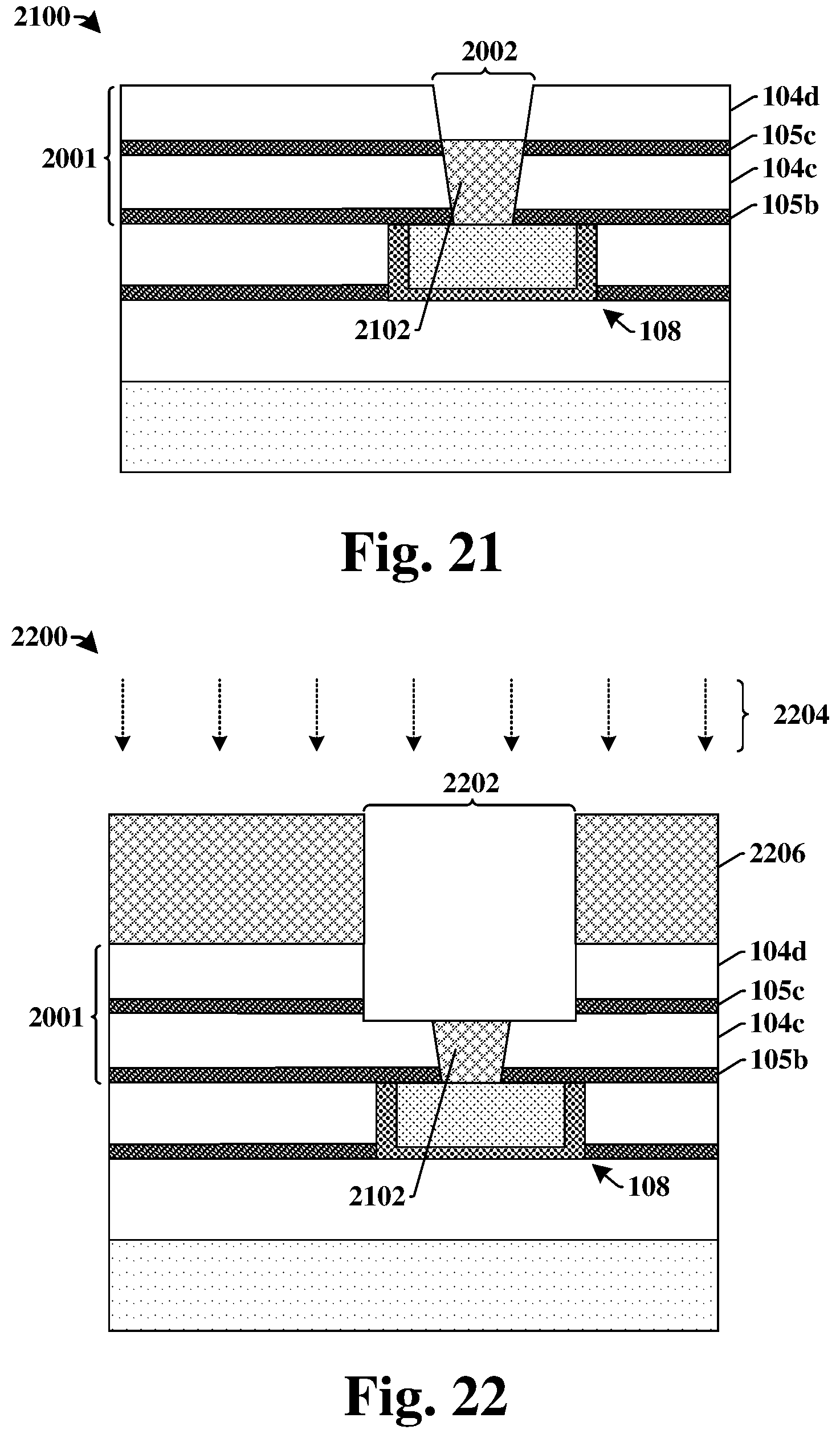 Patent US12322715 Figure 18 – Method of forming integrated chip structure having slotted bond pad in stacked wafer structure