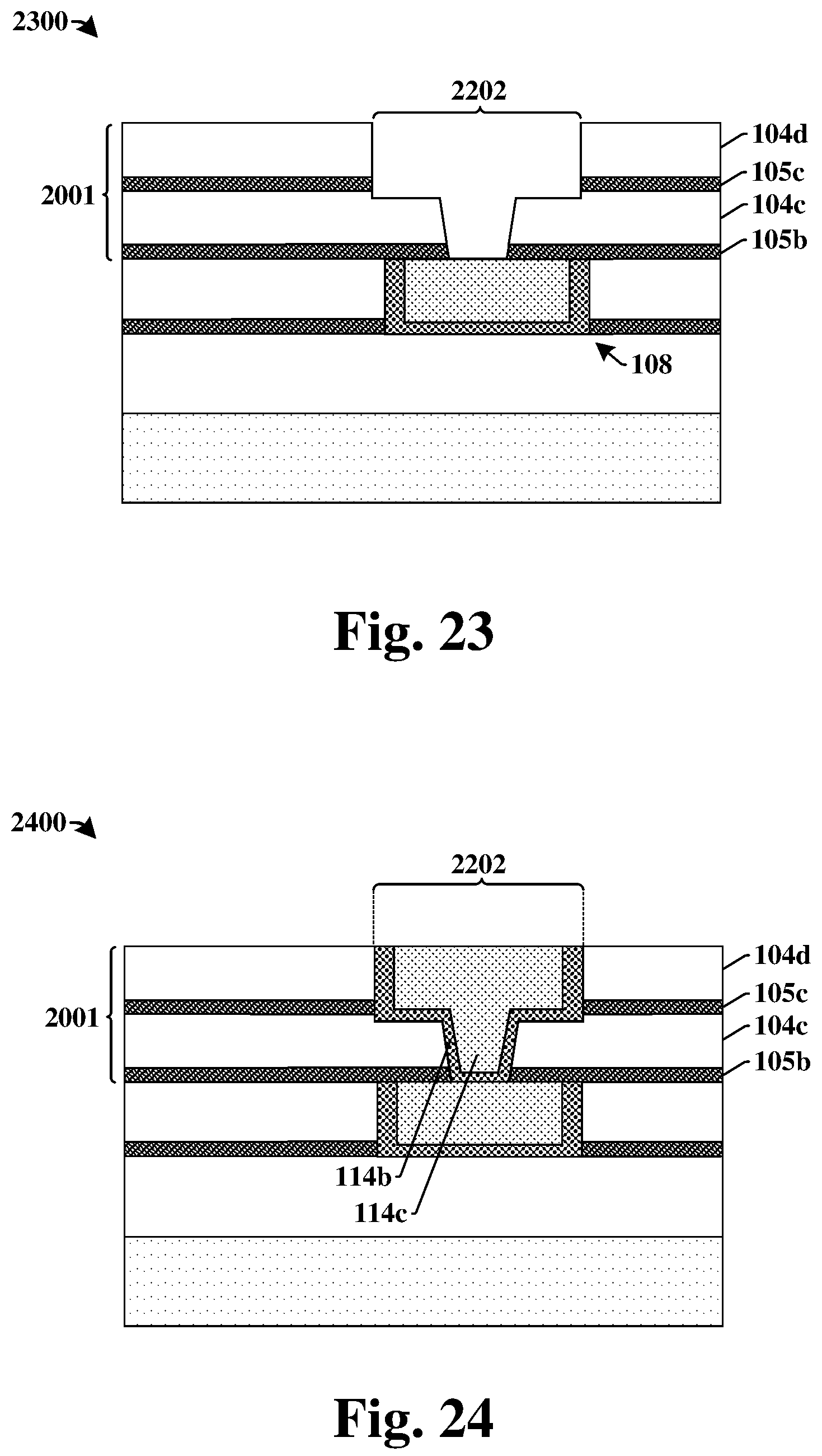 Patent US12322715 Figure 19 – Method of forming integrated chip structure having slotted bond pad in stacked wafer structure
