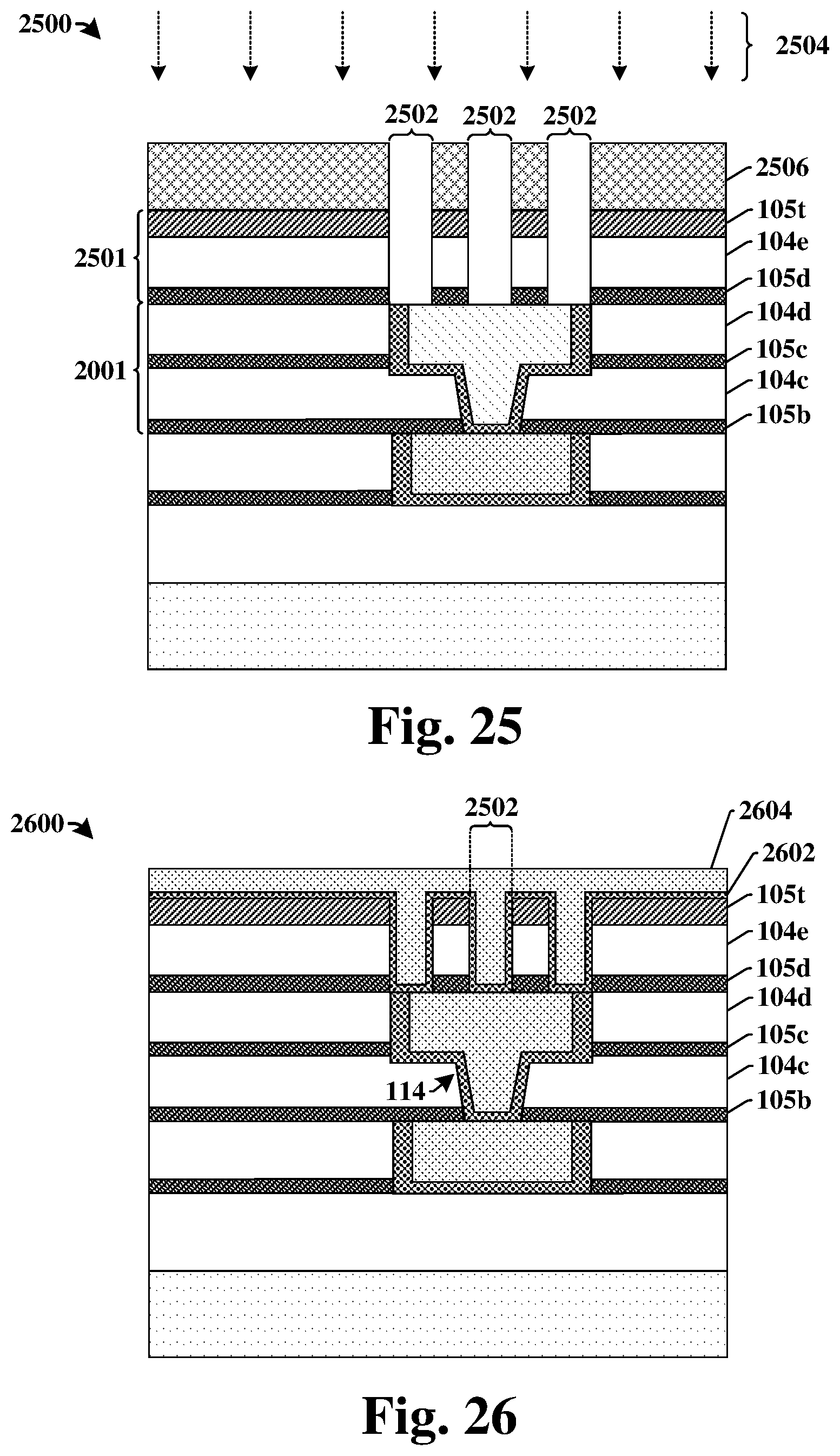 Patent US12322715 Figure 20 – Method of forming integrated chip structure having slotted bond pad in stacked wafer structure