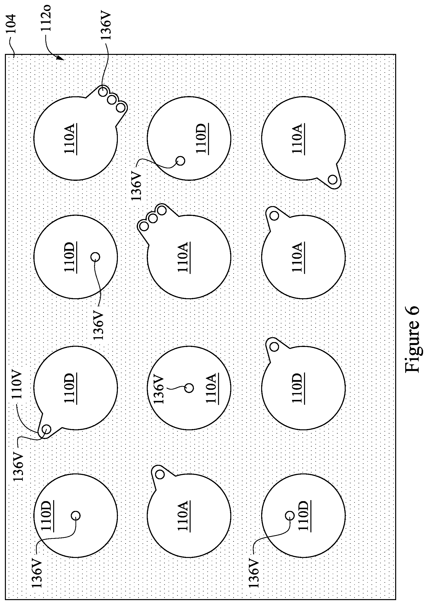 Patent US12322716 Figure 6 – Heat dissipating features for laser drilling process