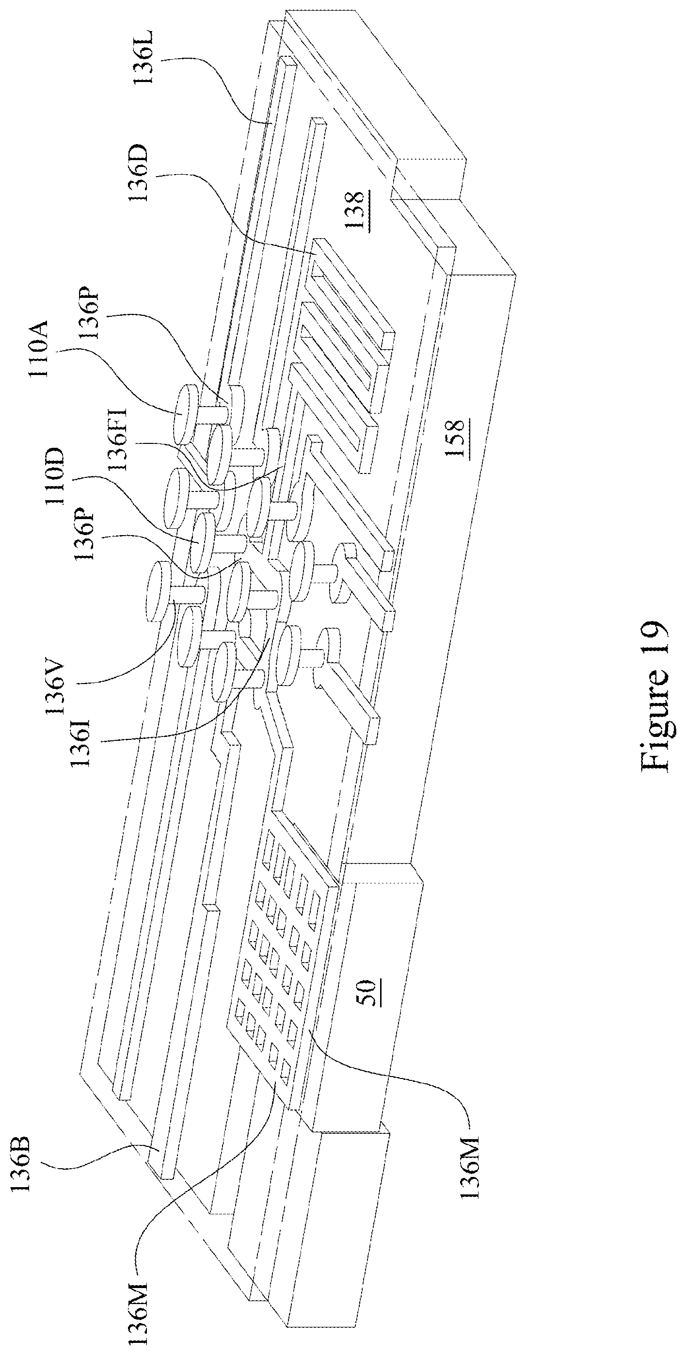 Patent US12322716 Figure 19 – Heat dissipating features for laser drilling process