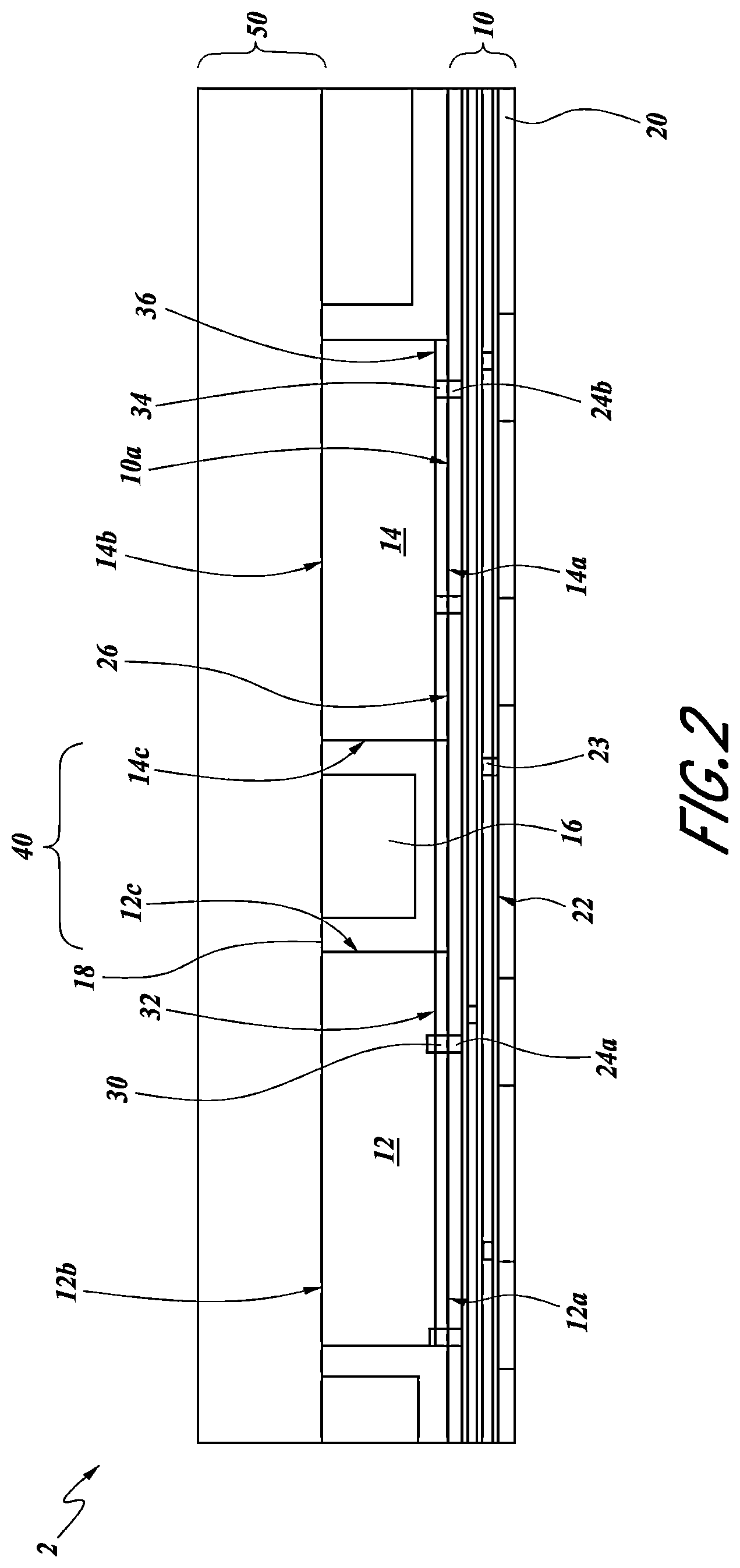 Patent US12322718 Figure 5 – Bonded structure with interconnect structure