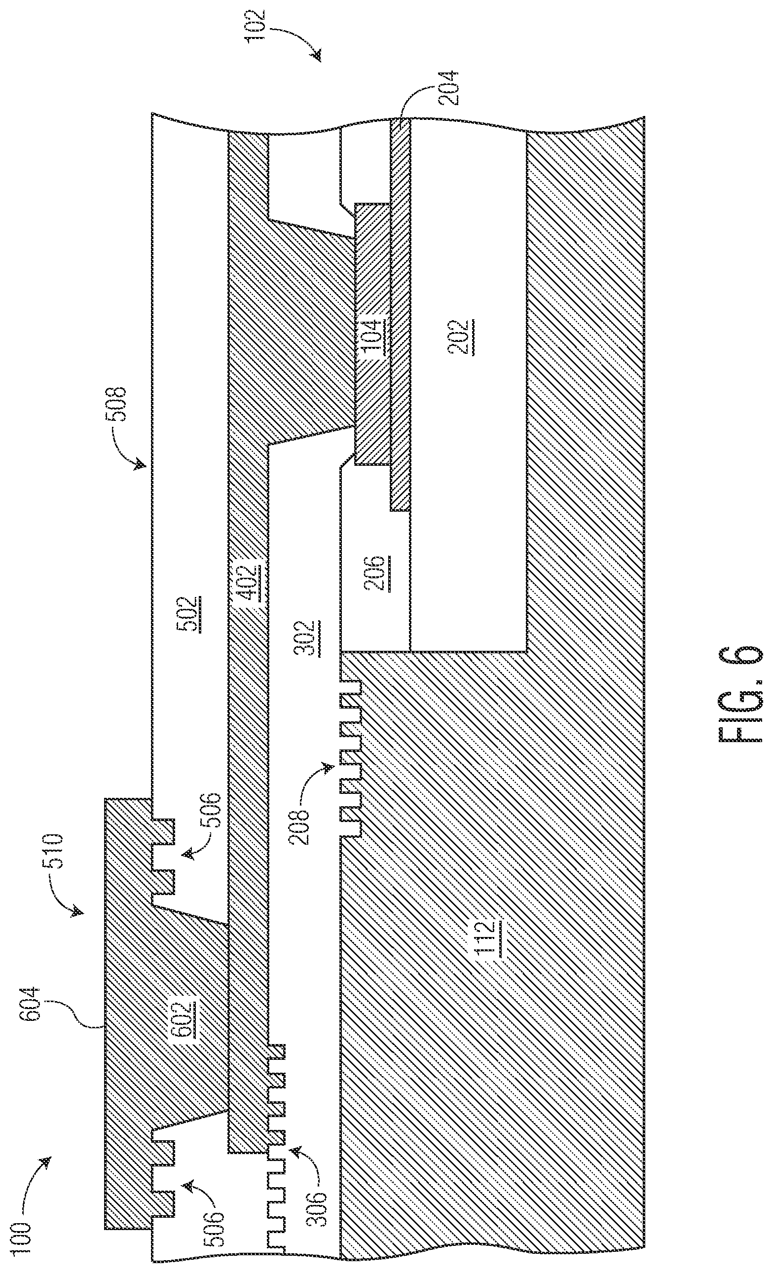 Patent US12322719 Figure 6 – Semiconductor device structure and method therefor