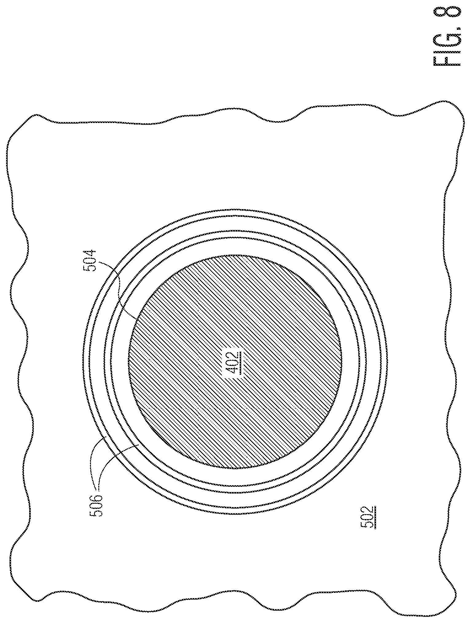 Patent US12322719 Figure 8 – Semiconductor device structure and method therefor