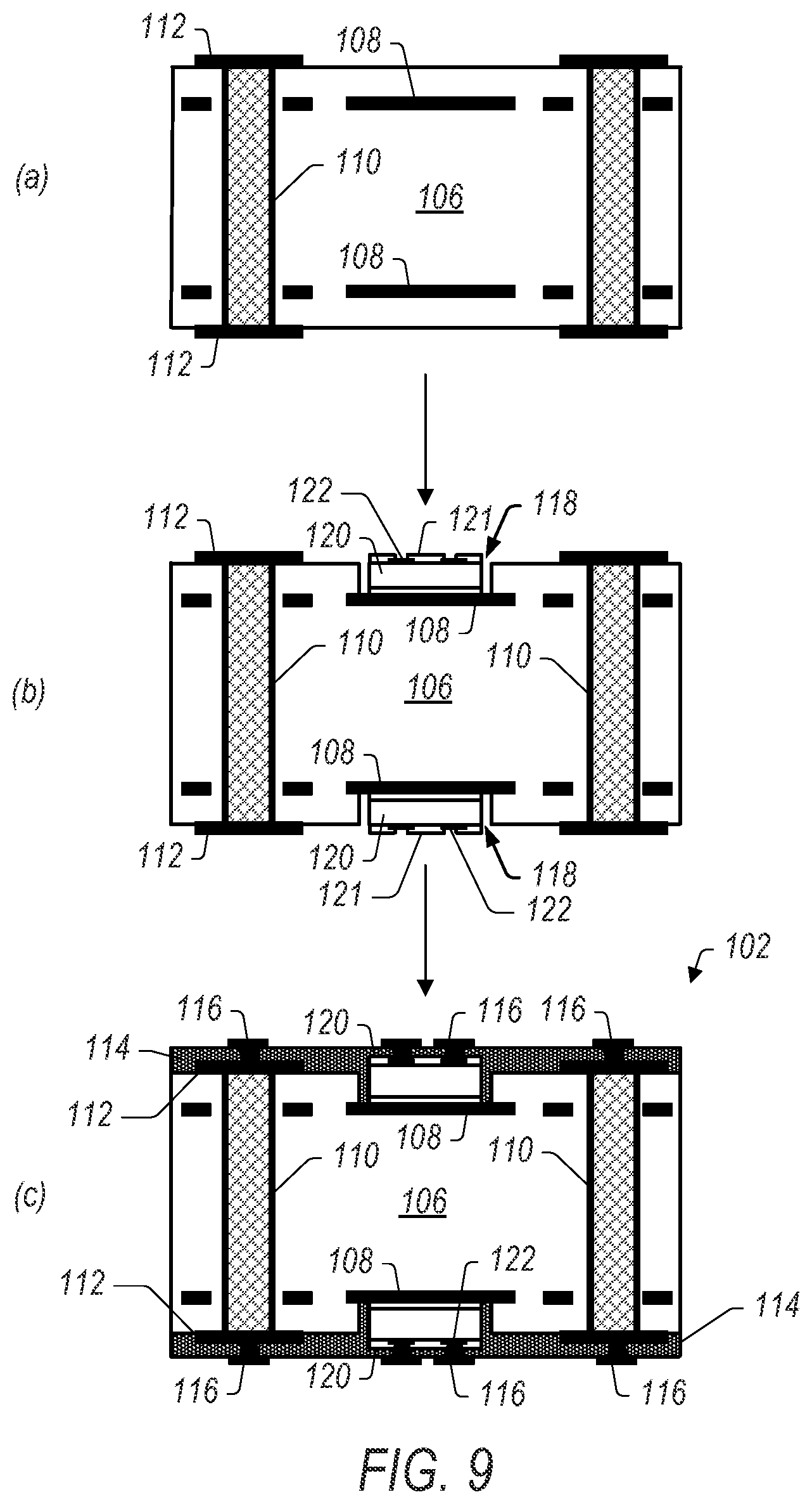 Patent US12322721 Figure 6 – Asymmetric Stackup Structure for SoC package substrates